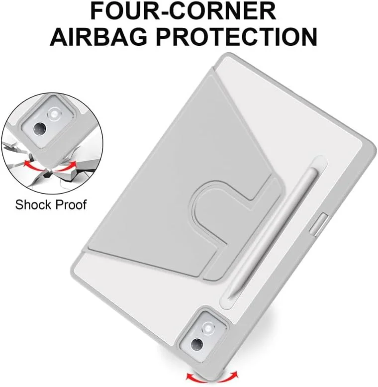 کیف چرمی تبلت Gruattreay مناسب برای تبلت لنوو Idea Tab Pro 12.7 اینچ (2025) مدل TB373FU TB375FC با قابلیت خواب/بیدار شدن خودکار، پایه چرخان 360 درجه و پوشش پشتی اکریلیک شفاف به همراه جای قلم (خاکستری) کیف چرمی تبلت Gruattreay مناسب برای تبلت لنوو Idea Tab Pro 12.7 اینچ (2025) مدل TB373FU TB375FC با قابلیت خواب/بیدار شدن خودکار، پایه چرخان 360 درجه و پوشش پشتی اکریلیک شفاف به همراه جای قلم (خاکستری)
