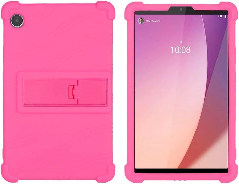 قاب نرم HUIDETAI برای تبلت Lenovo Tab M10 نسل 3 با صفحه نمایش 10.1 اینچ، روکش لاستیکی سیلیکونی ضد ضربه برای تبلت Lenovo Tab M10 نسل 3 مدل TB-328FU TB-328XU با صفحه نمایش 10.1 اینچ (صورتی)