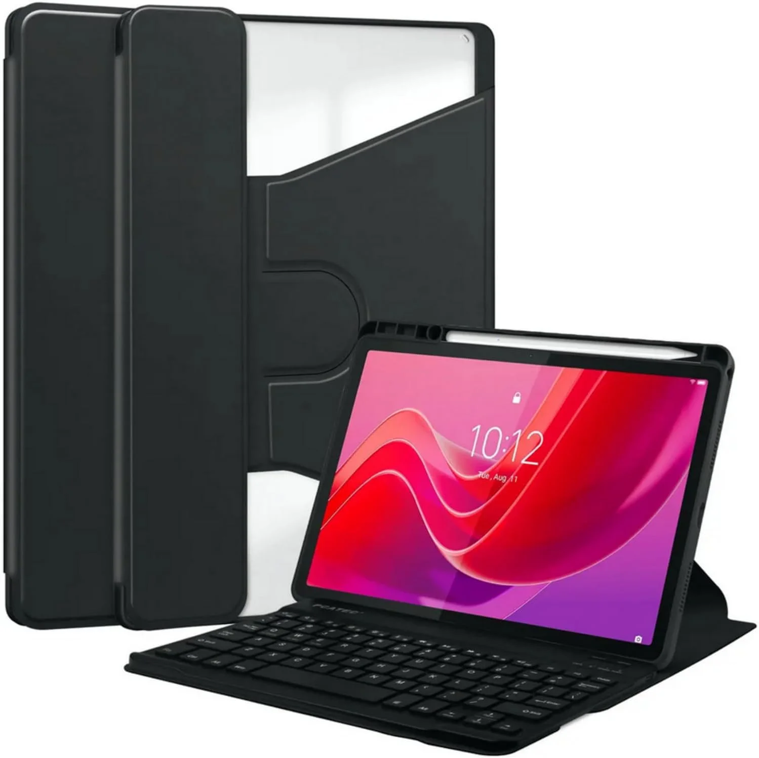 کیبورد بلوتوثی چرخشی 360 درجه Skeido به همراه کاور محافظ تبلت لنوو تب M11 TB-330FU / شیاومین پد 2024 TB-331FC سایز 11 اینچ (مشکی)
