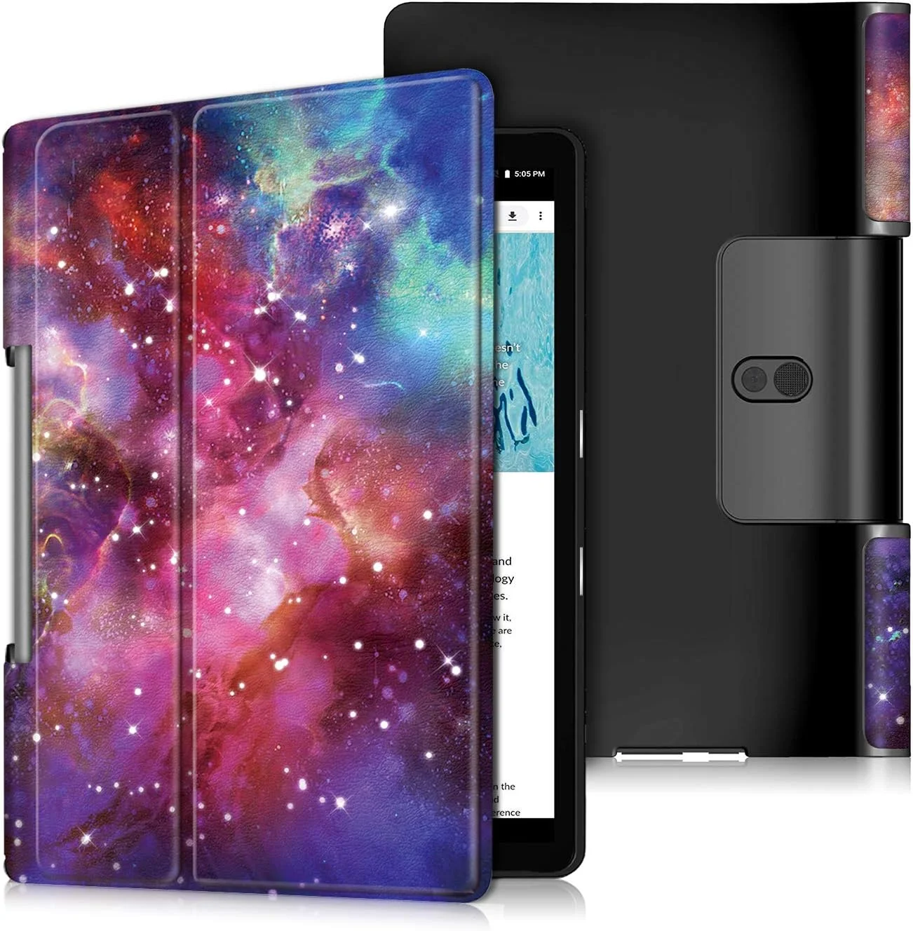 کیف محافظ چرمی هوشمند و بسیار نازک Skeido برای تبلت Lenovo Yoga Tab 5 X705F مدل YT-X705F