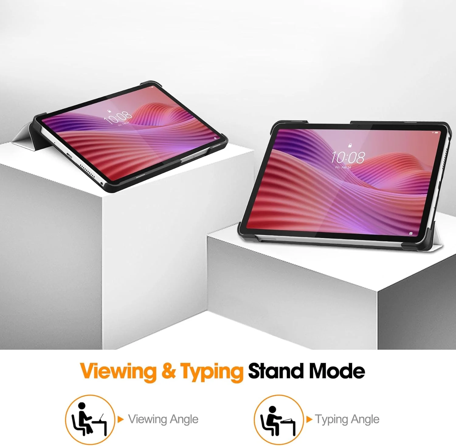 کیف تبلت SKEIDO برای لنوو تب وان / لنوو تب K9 8.7 اینچ (2025)، کیف چرمی PU سبک وزن سه تایی، پوشش محافظ ضد ضربه با قابلیت بیدار شدن/خواب خودکار - TB305FU (طرح گربه) کیف تبلت SKEIDO برای لنوو تب وان / لنوو تب K9 8.7 اینچ (2025)، کیف چرمی PU سبک وزن سه تایی، پوشش محافظ ضد ضربه با قابلیت بیدار شدن/خواب خودکار - TB305FU (طرح گربه)