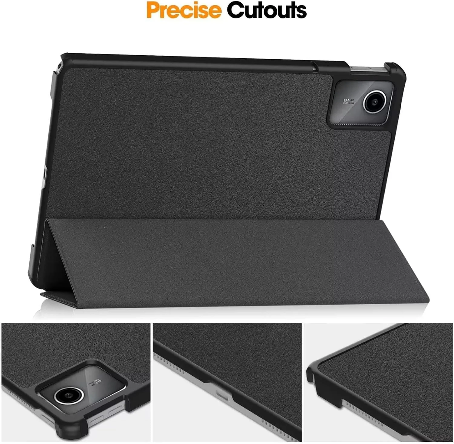 کیف UOEPOWA برای تبلت 11 اینچی Lenovo Tab M11 2024 با جای قلم، کیف هوشمند فوق العاده نازک و سبک - مشکی کیف UOEPOWA برای تبلت 11 اینچی Lenovo Tab M11 2024 با جای قلم، کیف هوشمند فوق العاده نازک و سبک - مشکی