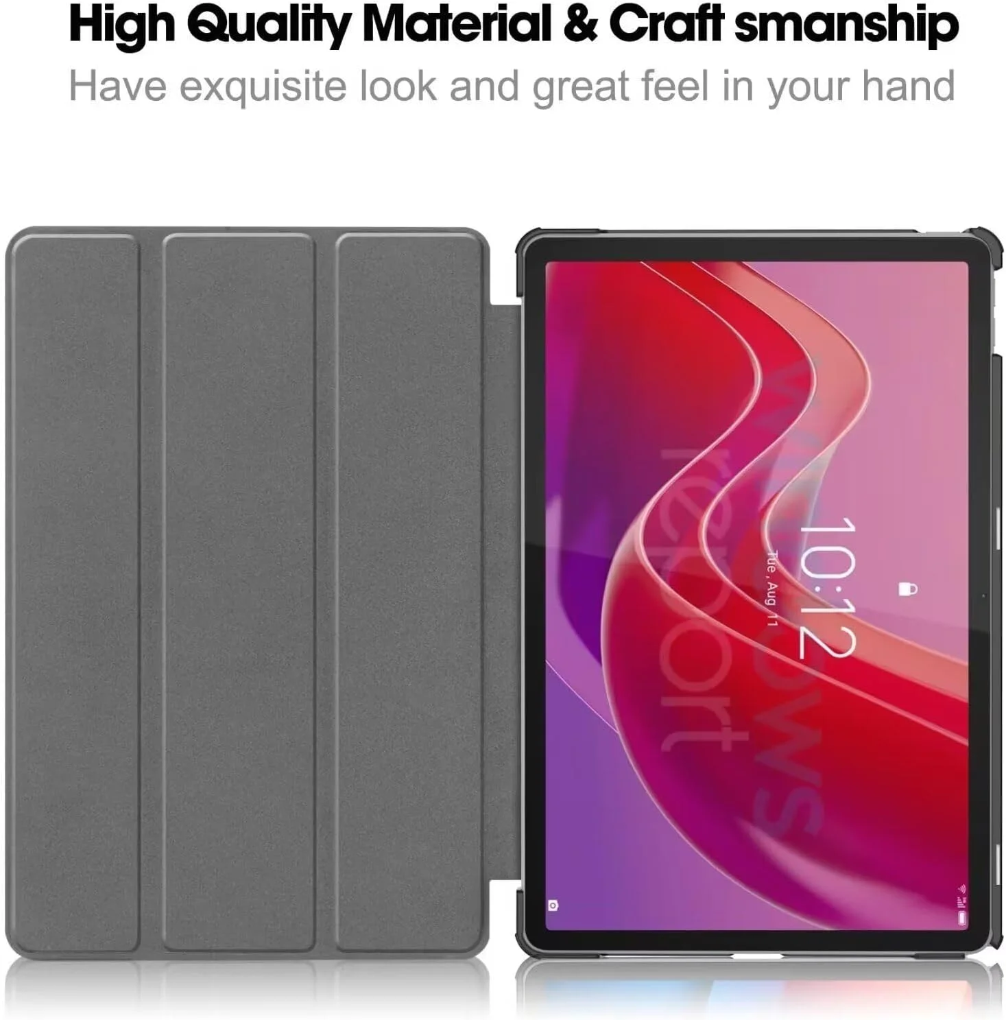 کیف UOEPOWA برای تبلت 11 اینچی Lenovo Tab M11 2024 با جای قلم، کیف هوشمند فوق العاده نازک و سبک - مشکی کیف UOEPOWA برای تبلت 11 اینچی Lenovo Tab M11 2024 با جای قلم، کیف هوشمند فوق العاده نازک و سبک - مشکی