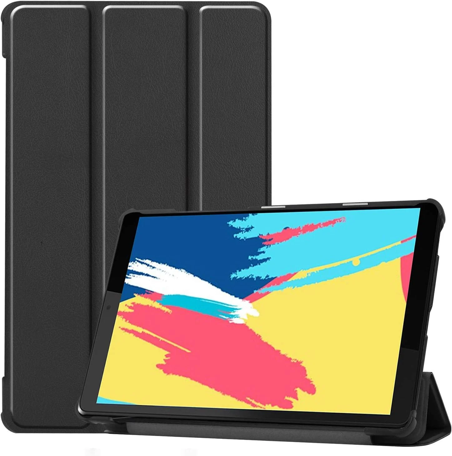 کیف تبلت SKEIDO مناسب برای تبلت لنوو TAB M8 FHD TB-8705F TB-8705N و Lenovo Tab M8 HD 8505F TB-8505X، کاور هوشمند چرمی PU - مشکی