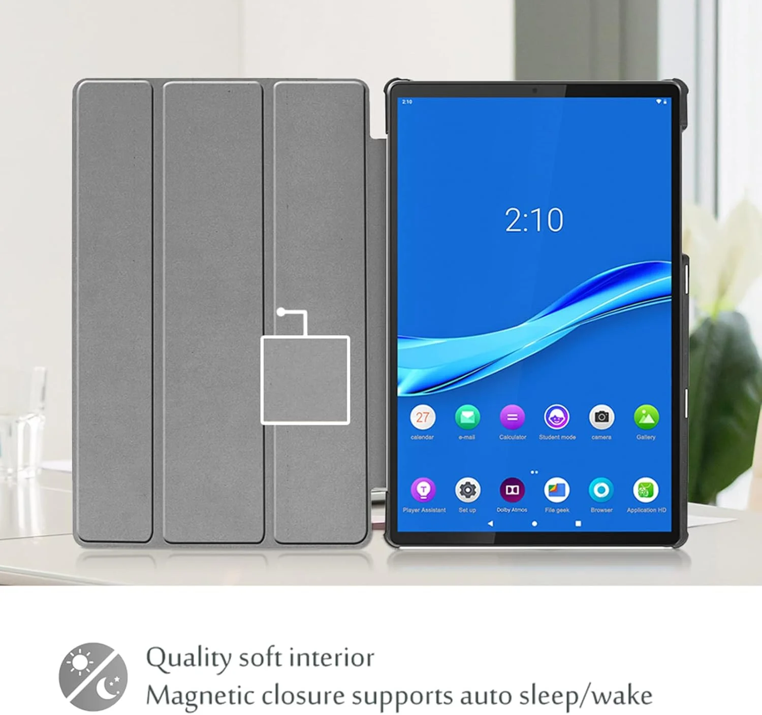 کیف محافظ باریک و سبک پروکیس مناسب تبلت لنوو تب M10 FHD Plus سایز 10.3 اینچ (نسل دوم 2020)، کاور هوشمند با قابلیت استند و بدنه سخت برای تبلت لنوو تب M10 پلاس TB-X606F TB-X606X سایز 10.3 اینچ FHD مدل 2020 کیف محافظ باریک و سبک پروکیس مناسب تبلت لنوو تب M10 FHD Plus سایز 10.3 اینچ (نسل دوم 2020)، کاور هوشمند با قابلیت استند و بدنه سخت برای تبلت لنوو تب M10 پلاس TB-X606F TB-X606X سایز 10.3 اینچ FHD مدل 2020
