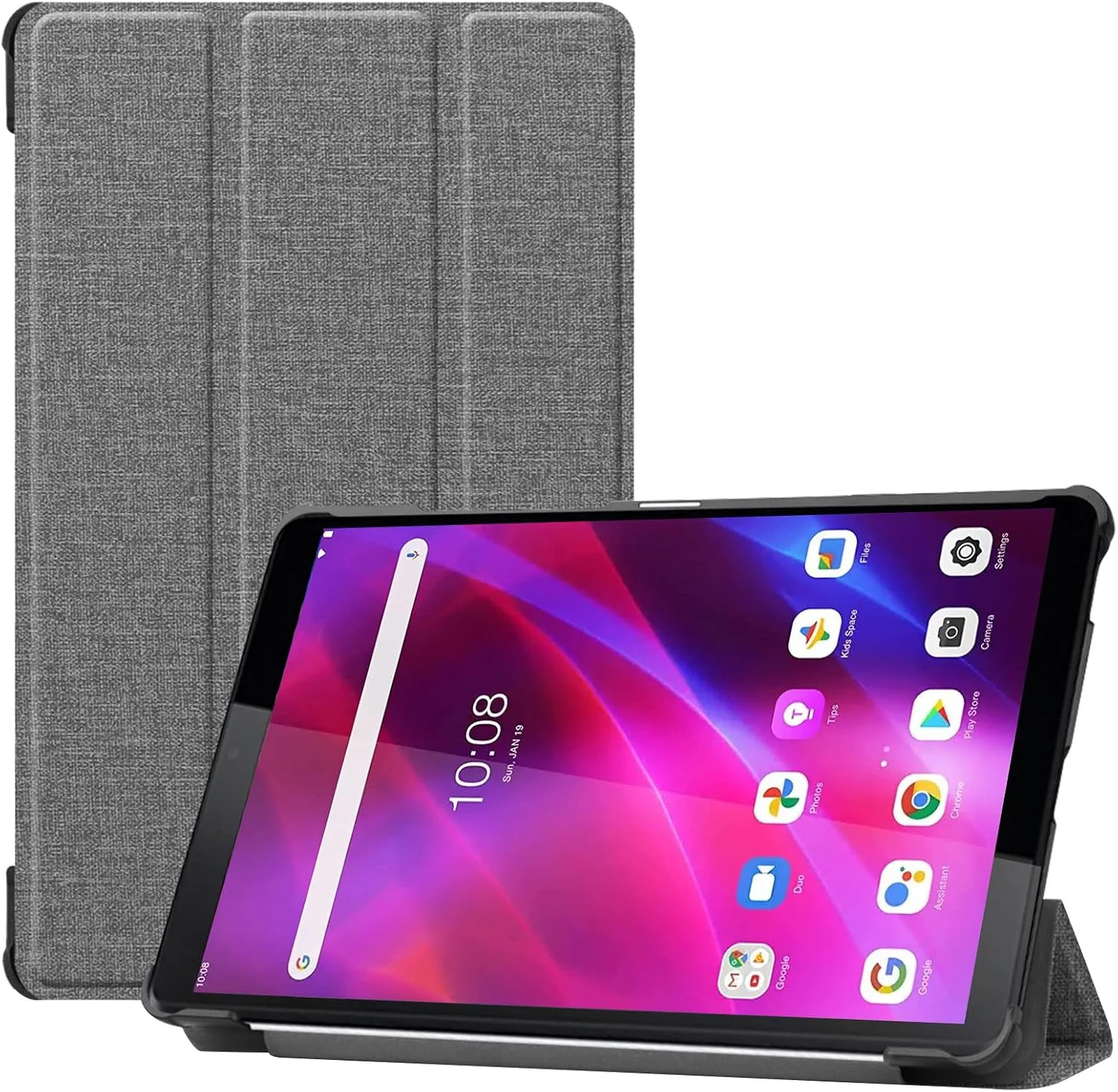پروکیس برای تبلت 8 اینچی لنوو تب M8 نسل 3 سال 2022/ اسمارت تب M8 نسل 3 سال 2022/ تب M8 HD LTE سال 2021/ تب M8 HD/ اسمارت تب M8/ تب M8 FHD سال 2019، کاور محافظ باریک و سخت برای تبلت 8 اینچی لنوو M8 - خاکستری روشن