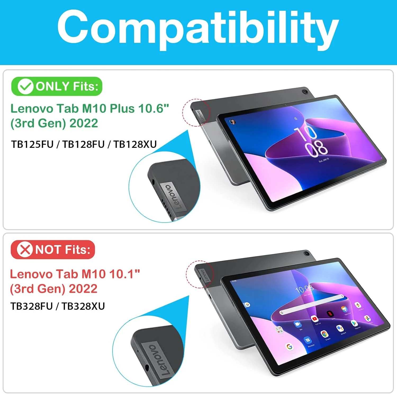 کیف محافظ کودکانه پروکیس برای تبلت لنوو تب M10 پلاس نسل سوم 2022 با صفحه نمایش 10.6 اینچ، ضد ضربه، سبک وزن، قابل حمل با دسته، مناسب برای کودکان، سازگار با تبلت تب M10 پلاس 10.6 اینچ 2022 مدل TB-125F/128F - آبی کیف محافظ کودکانه پروکیس برای تبلت لنوو تب M10 پلاس نسل سوم 2022 با صفحه نمایش 10.6 اینچ، ضد ضربه، سبک وزن، قابل حمل با دسته، مناسب برای کودکان، سازگار با تبلت تب M10 پلاس 10.6 اینچ 2022 مدل TB-125F/128F - آبی