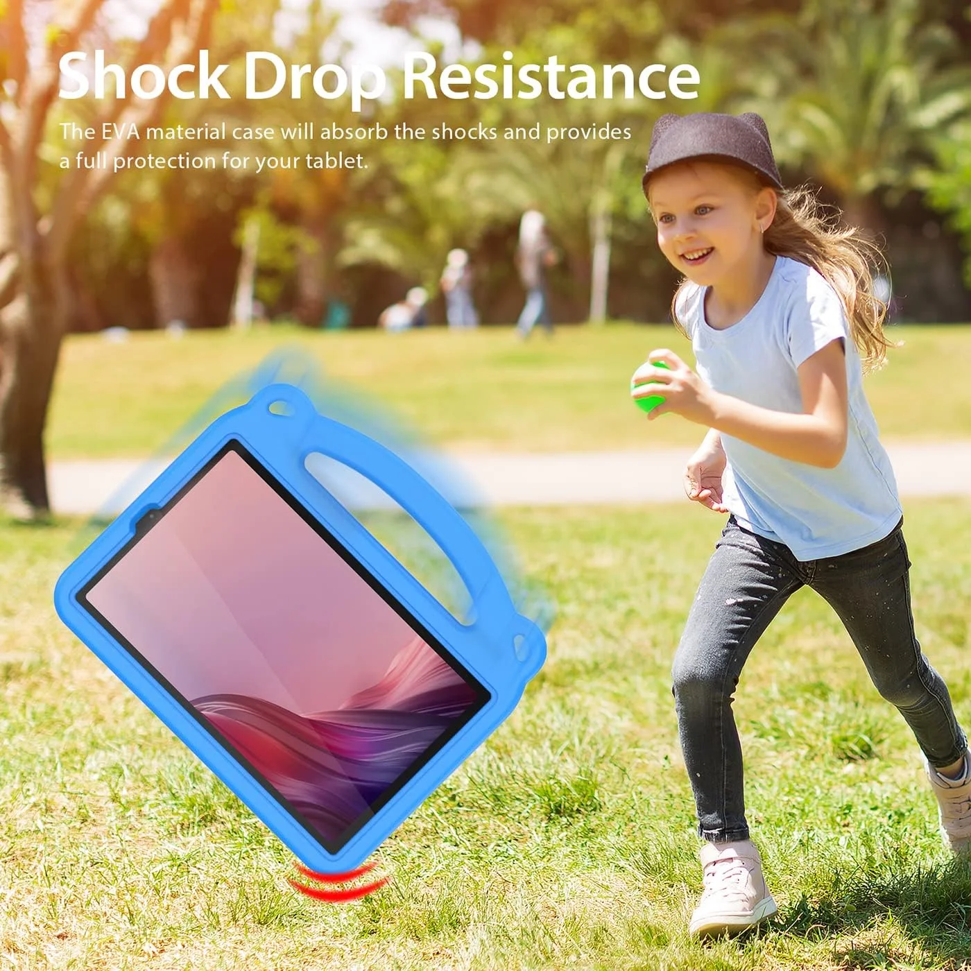 کیف کودکانه DUZZONA مناسب برای تبلت لنوو تب M9 سایز 9 اینچ، کیف ضد ضربه کودکانه با دسته و بند مردانه، مناسب برای لنوو تب M9 2023 سایز 9 اینچ، آبی کیف کودکانه DUZZONA مناسب برای تبلت لنوو تب M9 سایز 9 اینچ، کیف ضد ضربه کودکانه با دسته و بند مردانه، مناسب برای لنوو تب M9 2023 سایز 9 اینچ، آبی