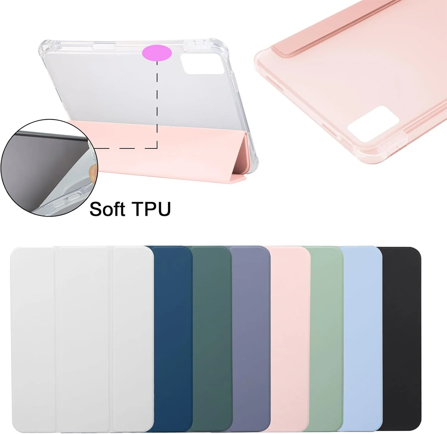 کیف تبلت A-BEAUTY سازگار با تبلت لنوو تب M11 11 اینچ 2024 + 1 عدد قلم استایلوس، دارای نگهدارنده قلم، قابلیت بیدار شدن/خواب خودکار، کاور برای لنوو M11، صورتی-A کیف تبلت A-BEAUTY سازگار با تبلت لنوو تب M11 11 اینچ 2024 + 1 عدد قلم استایلوس، دارای نگهدارنده قلم، قابلیت بیدار شدن/خواب خودکار، کاور برای لنوو M11، صورتی-A