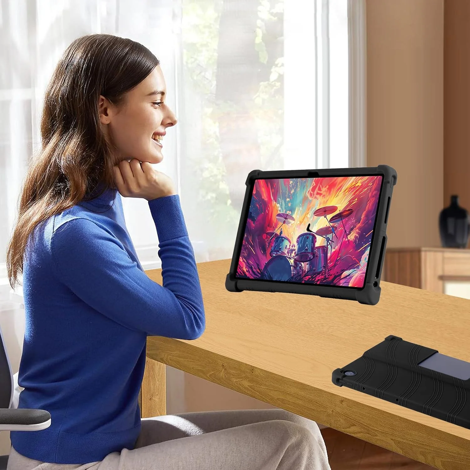 کاور تبلت XLTTONG برای لنوو تب پلاس 11.5 اینچ، کاور سیلیکونی تبلت با هولدر PC، ضد ضربه برای لنوو TB351FU 2024 (مشکی) کاور تبلت XLTTONG برای لنوو تب پلاس 11.5 اینچ، کاور سیلیکونی تبلت با هولدر PC، ضد ضربه برای لنوو TB351FU 2024 (مشکی)