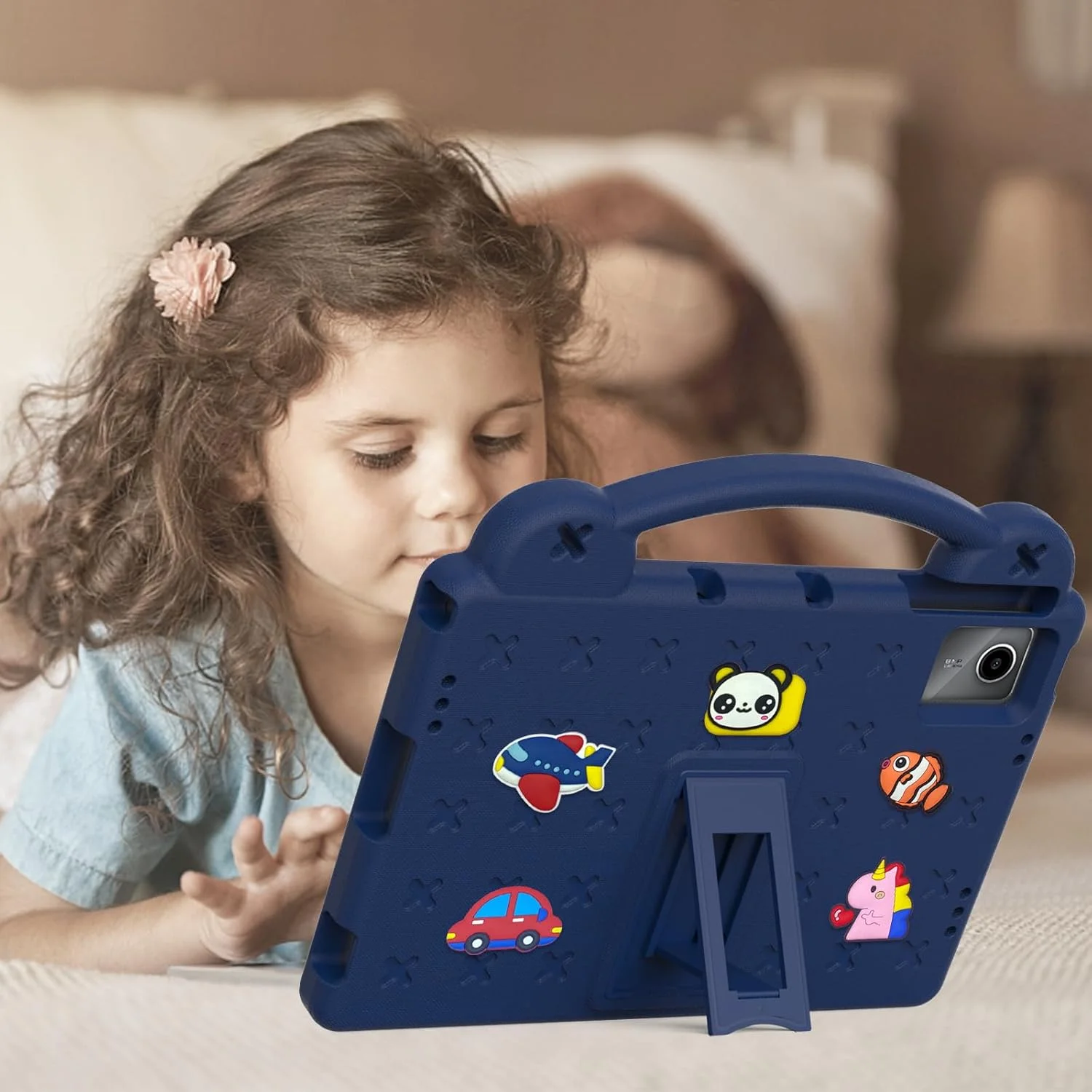 Billionn Kids Case Compatible with Lenovo Tab M11 11 inch Tablet (TB330FU/TB330XU), EVA Cartoon Shockproof Cover with Shoulder Strap Handle Stand, Navy Blue Billionn Kids Case Compatible with Lenovo Tab M11 11 inch Tablet (TB330FU/TB330XU), EVA Cartoon Shockproof Cover with Shoulder Strap Handle Stand, Navy Blue
