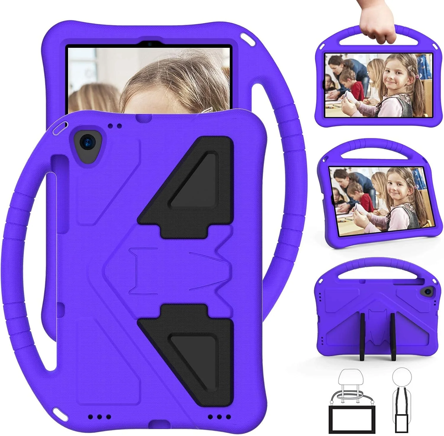 Lenovo Kids Tablet Case for Tab M10 HD 2nd Gen/Smart Tab (TB-X306F TB-X306X) - Lightweight Shockproof Handle Stand Cover for 10.1" 2020 Model, Purple Lenovo Kids Tablet Case for Tab M10 HD 2nd Gen/Smart Tab (TB-X306F TB-X306X) - Lightweight Shockproof Handle Stand Cover for 10.1" 2020 Model, Purple