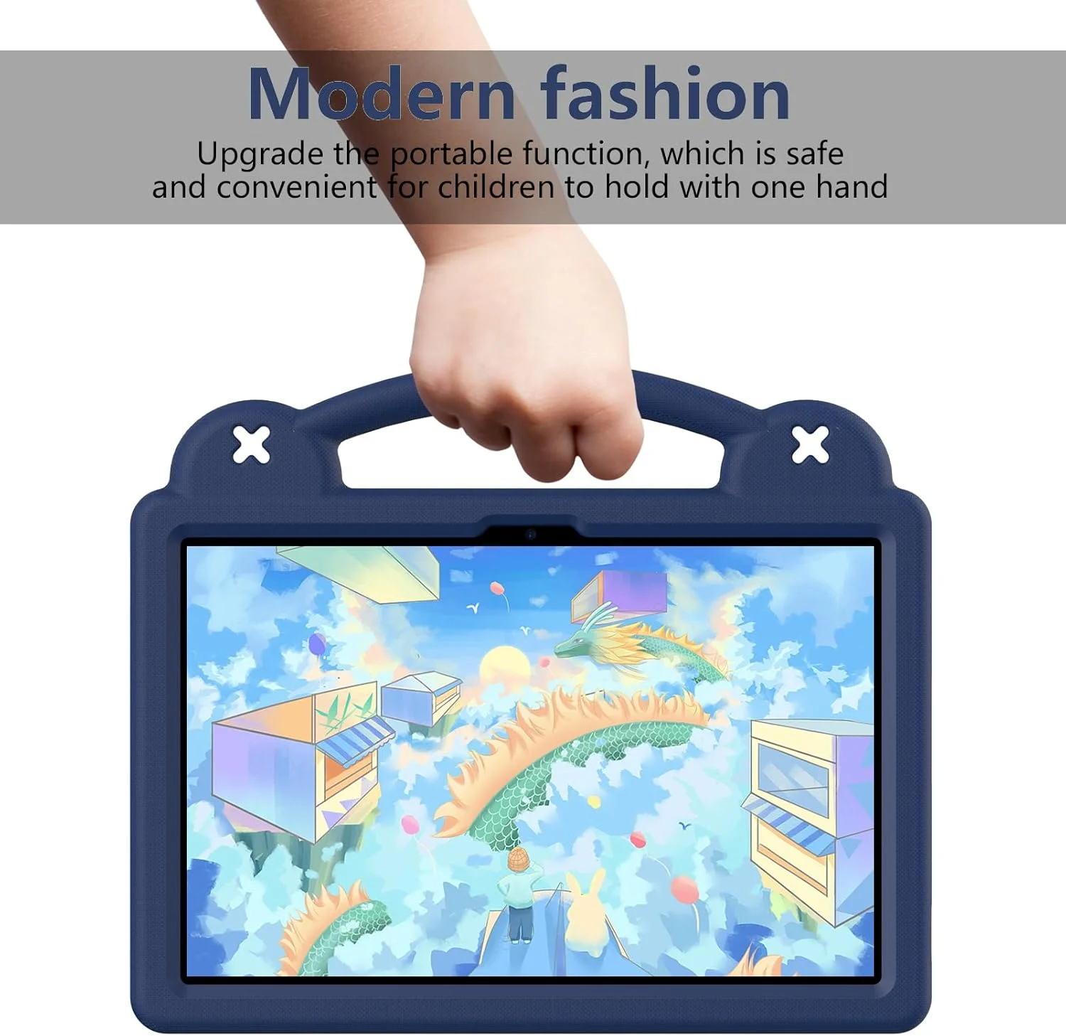 Billionn Kids Case Compatible with Lenovo Tab M11 11 inch Tablet (TB330FU/TB330XU), EVA Cartoon Shockproof Cover with Shoulder Strap Handle Stand, Navy Blue Billionn Kids Case Compatible with Lenovo Tab M11 11 inch Tablet (TB330FU/TB330XU), EVA Cartoon Shockproof Cover with Shoulder Strap Handle Stand, Navy Blue