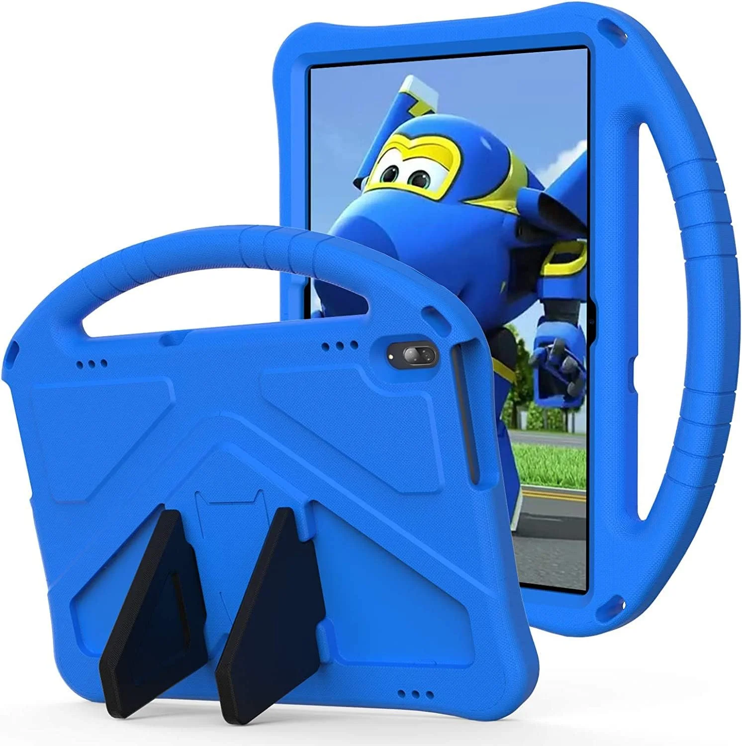 کیف تبلت کودکانه SYOSI برای لنوو تب M10 HD TB-X505F TB-X605F، کاور محافظ بادوام، سبک وزن، EVA ضد ضربه با دسته و پایه برای لنوو تب M10 10.1 اینچی، قاب محافظ ضد افتادن (آبی)