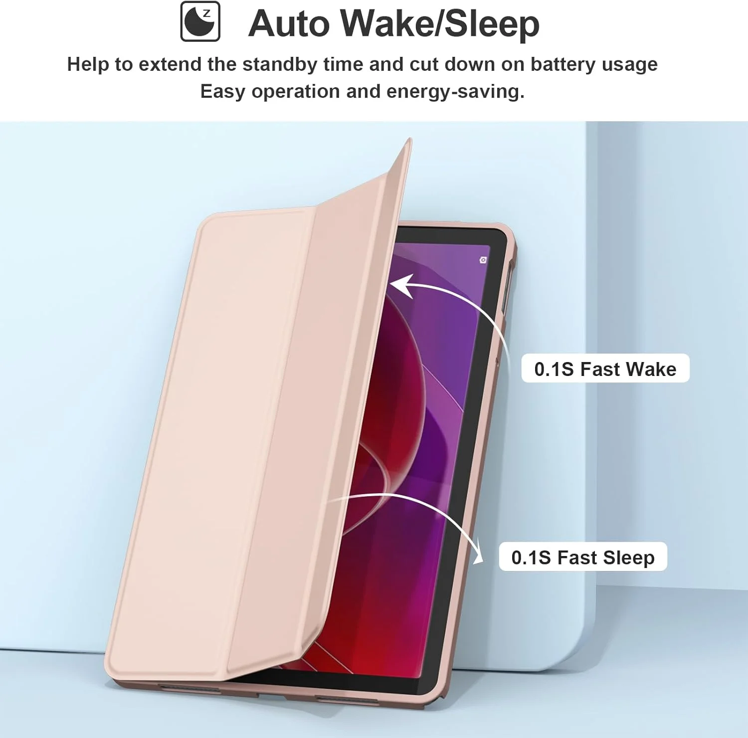 کیف محافظ ProCase برای تبلت لنوو تب M11 11 اینچ 2024 مدل TB330FU، با قابلیت خواب/بیدار شدن خودکار، کاور محافظ تبلت باریک و تاشو، رنگ صورتی کیف محافظ ProCase برای تبلت لنوو تب M11 11 اینچ 2024 مدل TB330FU، با قابلیت خواب/بیدار شدن خودکار، کاور محافظ تبلت باریک و تاشو، رنگ صورتی