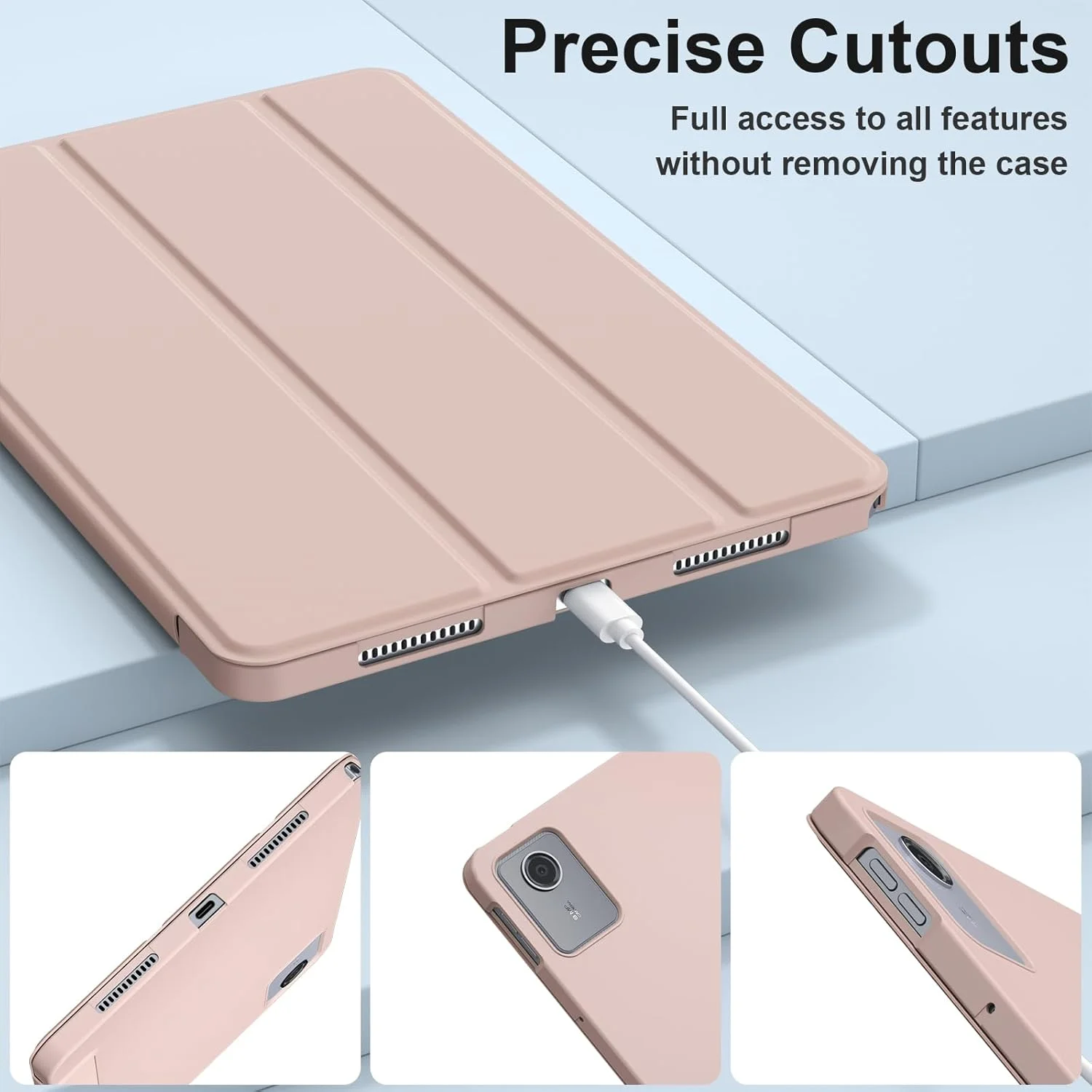 کیف محافظ ProCase برای تبلت لنوو تب M11 11 اینچ 2024 مدل TB330FU، با قابلیت خواب/بیدار شدن خودکار، کاور محافظ تبلت باریک و تاشو، رنگ صورتی کیف محافظ ProCase برای تبلت لنوو تب M11 11 اینچ 2024 مدل TB330FU، با قابلیت خواب/بیدار شدن خودکار، کاور محافظ تبلت باریک و تاشو، رنگ صورتی