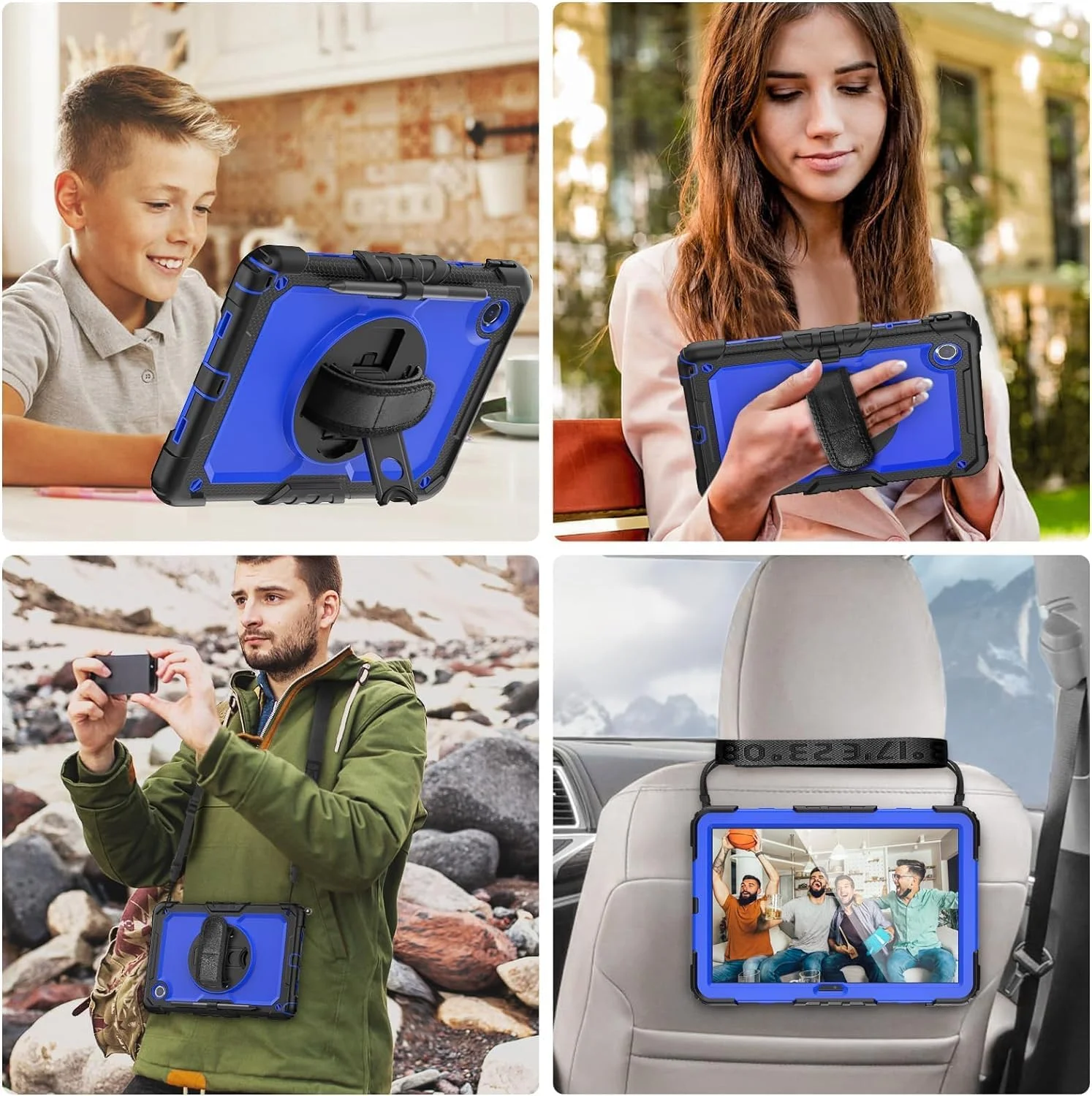 کیف محافظ هریز مناسب برای تبلت لنوو تب M11 سایز 11 اینچ 2024 به همراه محافظ صفحه نمایش و بند شانه ای TB330FU/TB330XU، کاور محافظ ضد ضربه و مقاوم با استند مناسب برای تبلت لنوو Xiaoxin Pad برای کودکان | آبی کیف محافظ هریز مناسب برای تبلت لنوو تب M11 سایز 11 اینچ 2024 به همراه محافظ صفحه نمایش و بند شانه ای TB330FU/TB330XU، کاور محافظ ضد ضربه و مقاوم با استند مناسب برای تبلت لنوو Xiaoxin Pad برای کودکان | آبی