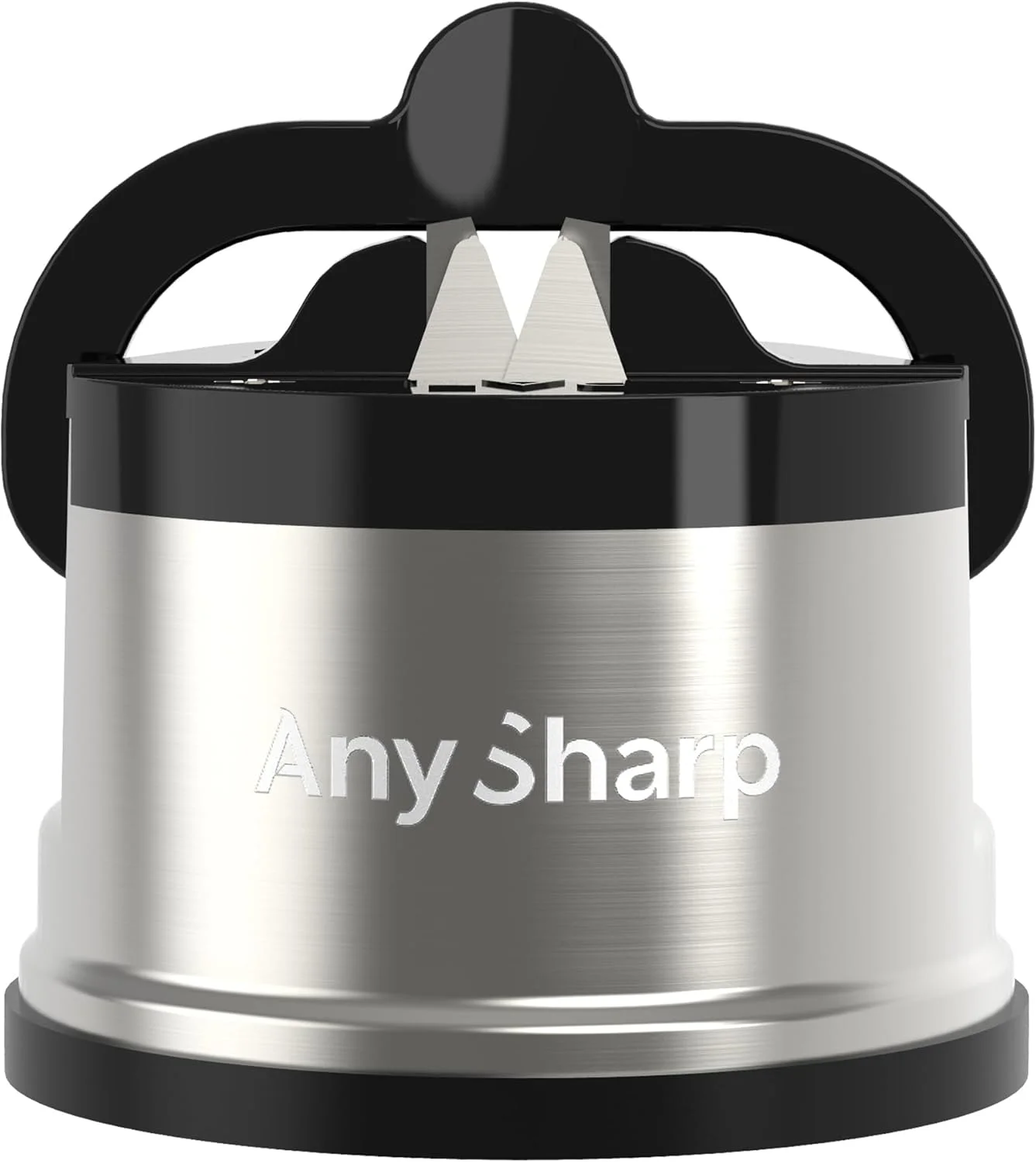 چاقو تیز کن AnySharp Pro (فلزی) با مکنده، فلز برس خورده، سایز واحد