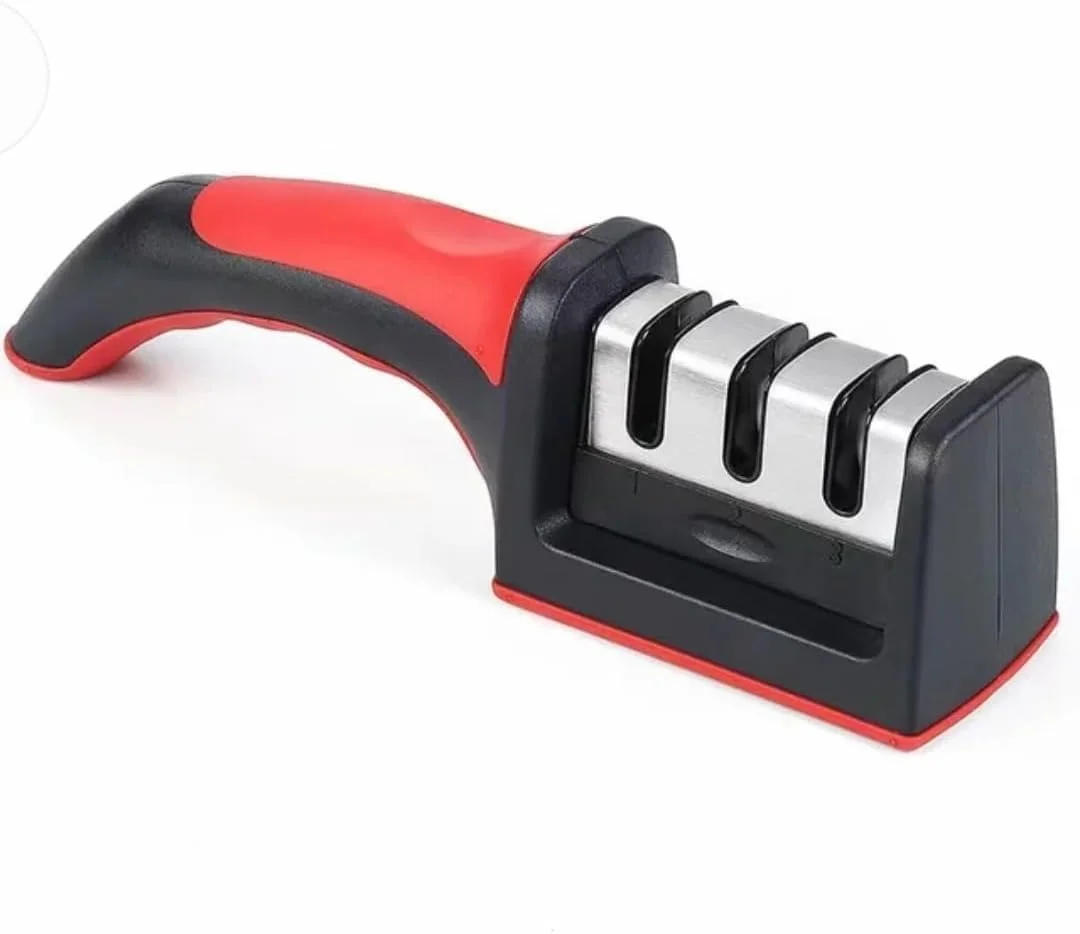 ابزار تیزکننده چاقو AJ - جدیدترین پایه لاستیکی ضد لغزش و دسته با طراحی ارگونومیک با سیستم سه مرحله ای تیز کردن: تیز کردن، آماده سازی، پرداخت ابزار تیزکننده چاقو AJ - جدیدترین پایه لاستیکی ضد لغزش و دسته با طراحی ارگونومیک با سیستم سه مرحله ای تیز کردن: تیز کردن، آماده سازی، پرداخت