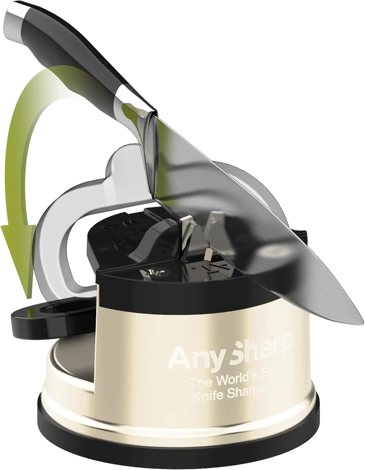 AnySharp Global Knife Sharpener, Cream, One Size AnySharp Global Knife Sharpener, Cream, One Size