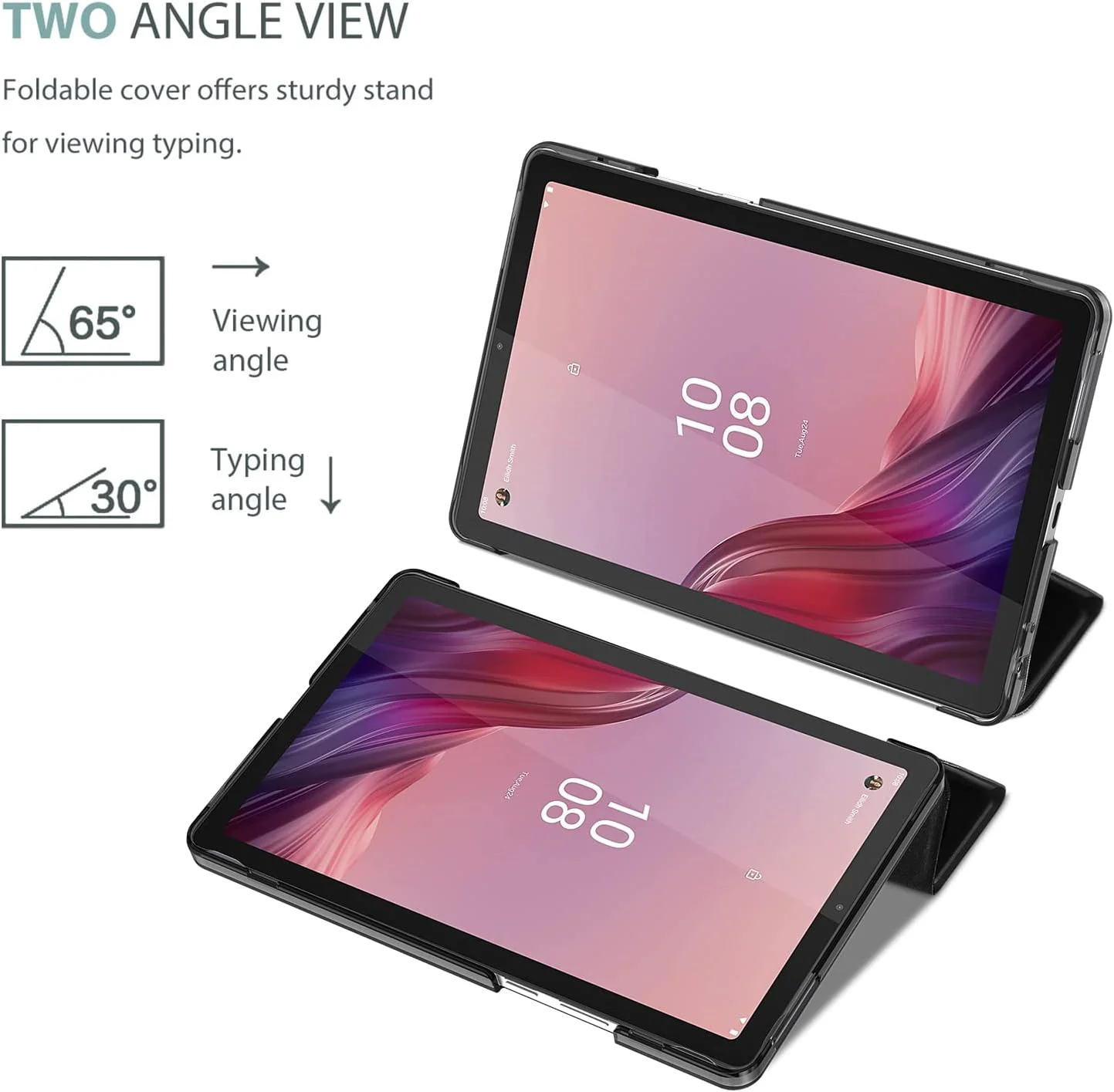 کاور محافظ پروکیس برای تبلت لنوو تب M9 9 اینچ HD 2023 مدل TB310FU TB310XU، کاور باریک سخت با پشت شفاف، کاور هوشمند محافظ برای تبلت لنوو M9 2023 9 اینچی - مشکی کاور محافظ پروکیس برای تبلت لنوو تب M9 9 اینچ HD 2023 مدل TB310FU TB310XU، کاور باریک سخت با پشت شفاف، کاور هوشمند محافظ برای تبلت لنوو M9 2023 9 اینچی - مشکی