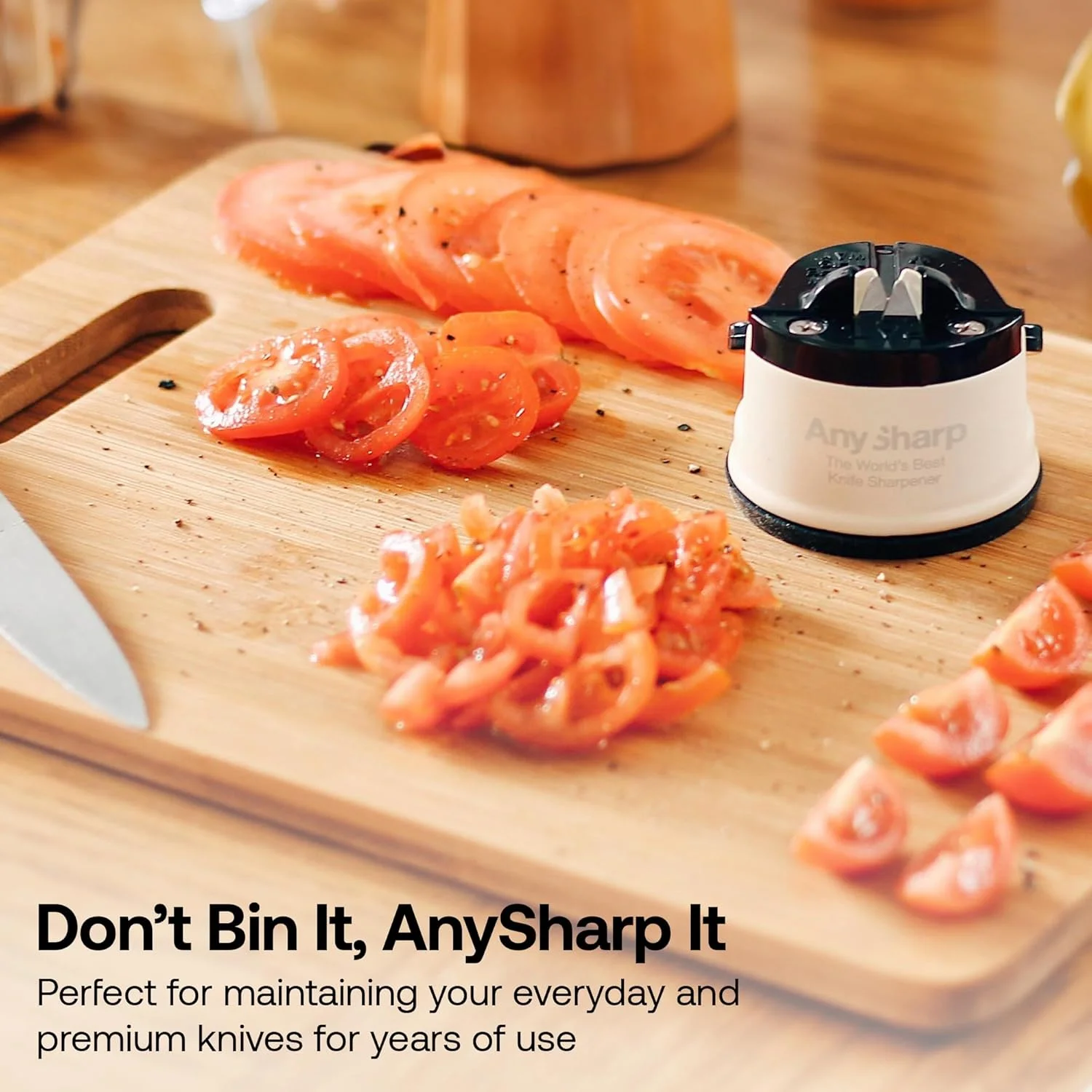 AnySharp Global Knife Sharpener, Cream, One Size AnySharp Global Knife Sharpener, Cream, One Size