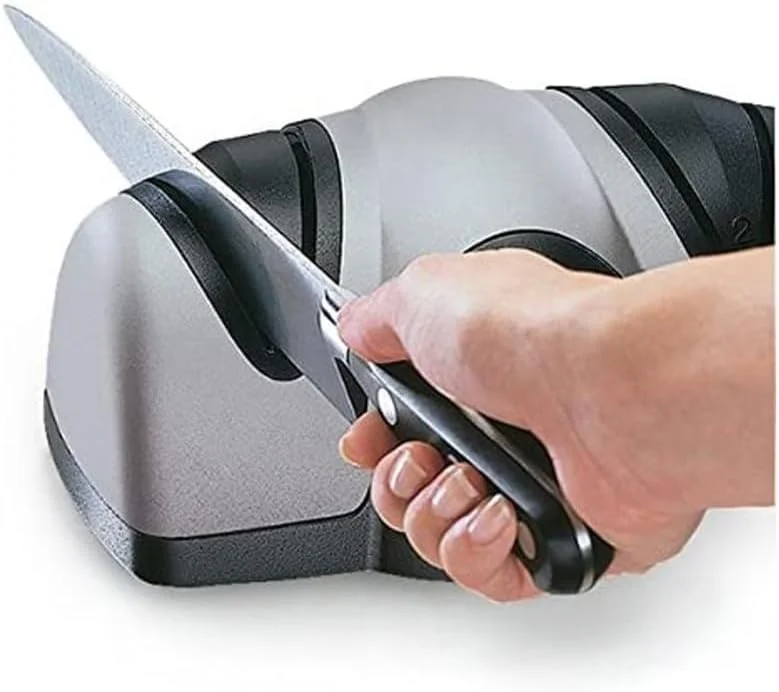 چاقو تیز کن برقی آشپزخانه حرفه ای دو مرحله ای یونیورسال چاقو تیز کن برقی آشپزخانه حرفه ای دو مرحله ای یونیورسال