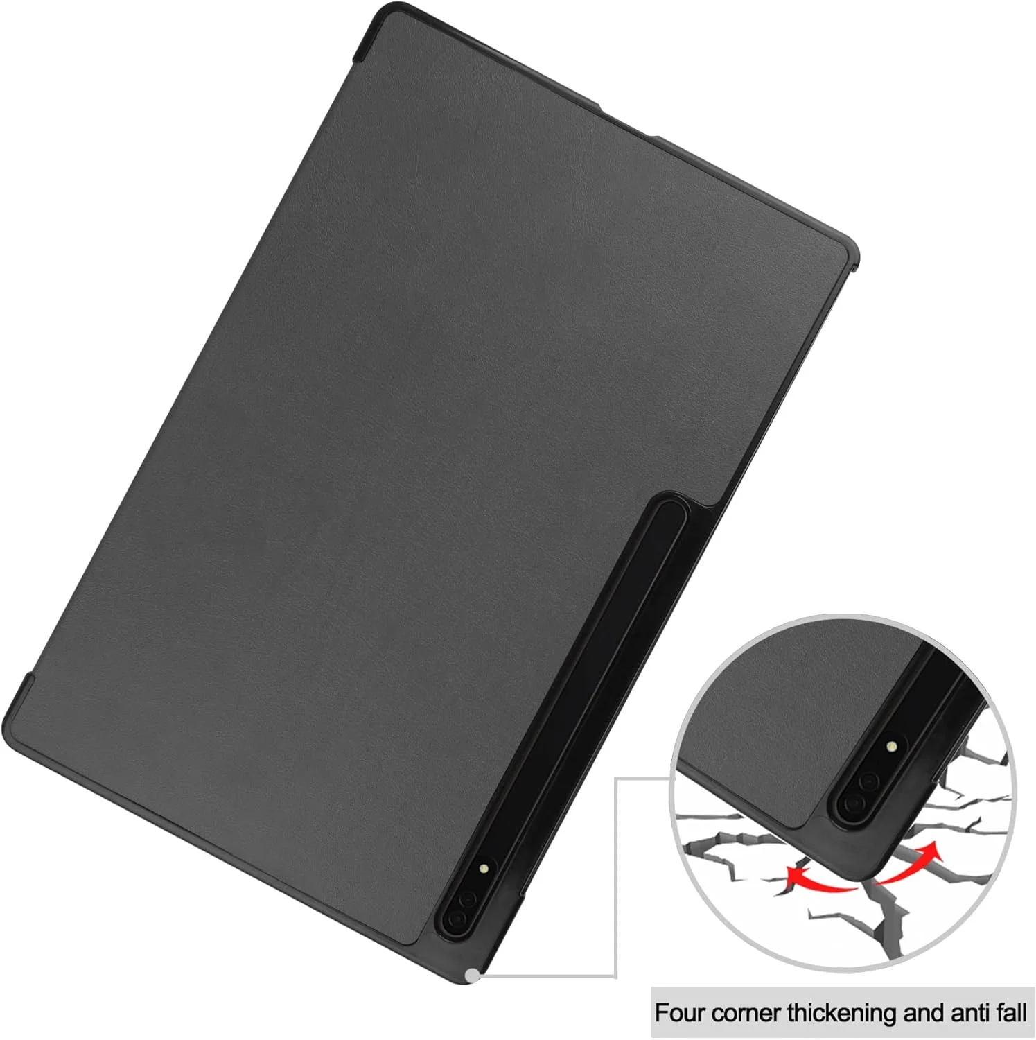 کیف تبلت مناسب برای تبلت سامسونگ گلکسی تب S8 Ultra 14.6 اینچ (SM-X900/X906)، کیف هوشمند سه تایی تبلت، جلد باریک چند زاویه ای کیف تبلت مناسب برای تبلت سامسونگ گلکسی تب S8 Ultra 14.6 اینچ (SM-X900/X906)، کیف هوشمند سه تایی تبلت، جلد باریک چند زاویه ای