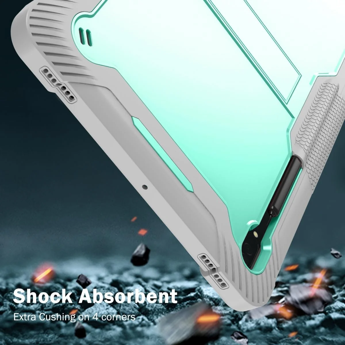محافظ تبلت، کیف تبلت سازگار با تبلت سامسونگ گلکسی تب S8 Ultra 14.6 اینچ (SM-X900/X906) با جای قلم، کیف محافظ مقاوم در برابر ضربه با پایه داخلی، لوازم جانبی تبلت (رنگ: Gr) محافظ تبلت، کیف تبلت سازگار با تبلت سامسونگ گلکسی تب S8 Ultra 14.6 اینچ (SM-X900/X906) با جای قلم، کیف محافظ مقاوم در برابر ضربه با پایه داخلی، لوازم جانبی تبلت (رنگ: Gr)