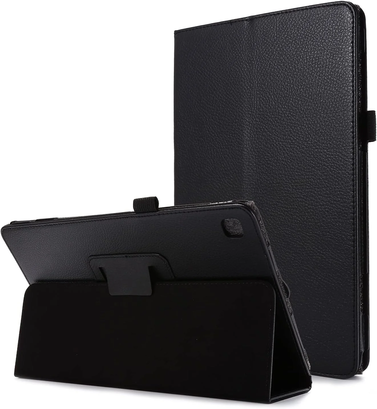 کیف تبلت چرمی با بافت محافظتی سازگار با Samsung Tab S6 Lite 10.4 (2020) P615 / P610، محافظ تاشو باریک با پایه، پوشش پشتی ضد ضربه با نگهدارنده، لوازم جانبی تبلت