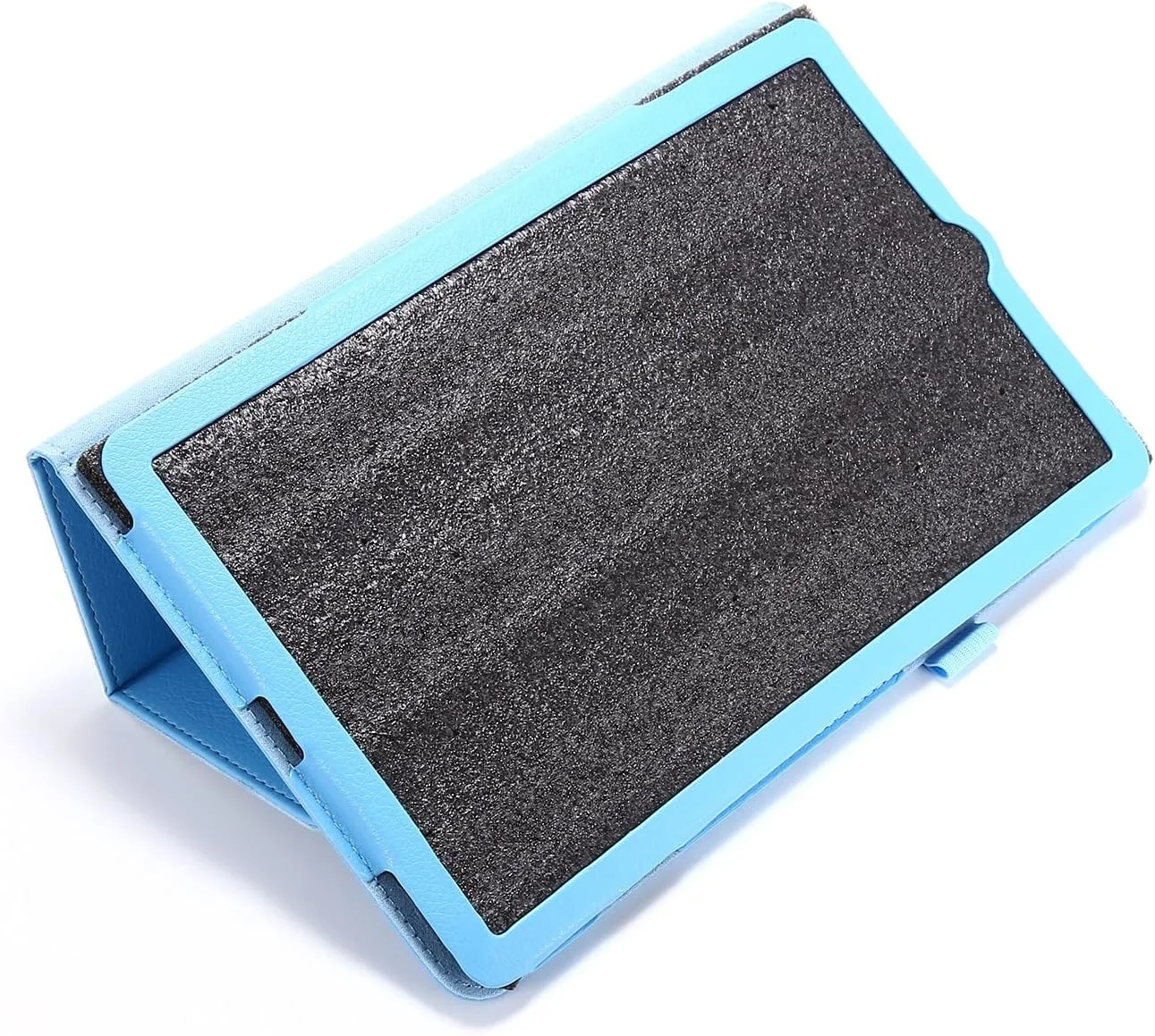 کیف تبلت چرمی با بافت محافظتی سازگار با Samsung Tab S6 Lite 10.4 (2020) P615 / P610، محافظ تاشو باریک با پایه، پوشش پشتی ضد ضربه با نگهدارنده، لوازم جانبی تبلت