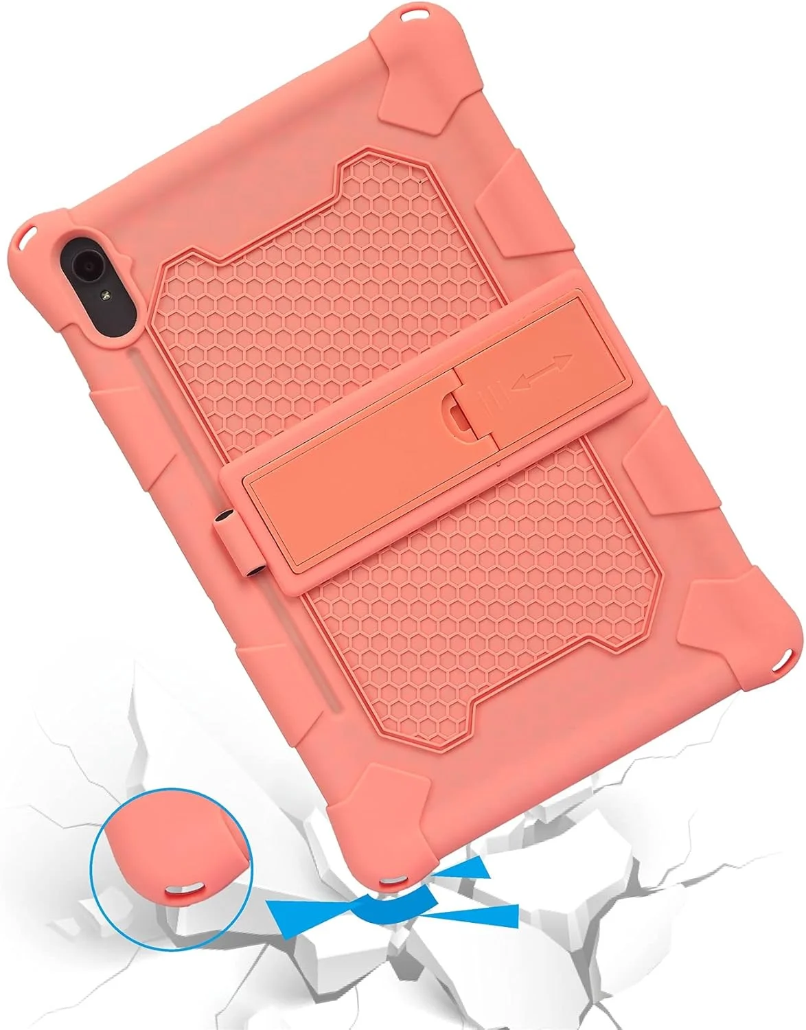 کیف محافظ تبلت بیگ سی گرین سازگار با سامسونگ گلکسی تب S7+ T970، کاور محافظ سیلیکونی نرم و سبک ضد ضربه با پایه و بند شانه ای لوازم جانبی تبلت (صورتی) کیف محافظ تبلت بیگ سی گرین سازگار با سامسونگ گلکسی تب S7+ T970، کاور محافظ سیلیکونی نرم و سبک ضد ضربه با پایه و بند شانه ای لوازم جانبی تبلت (صورتی)