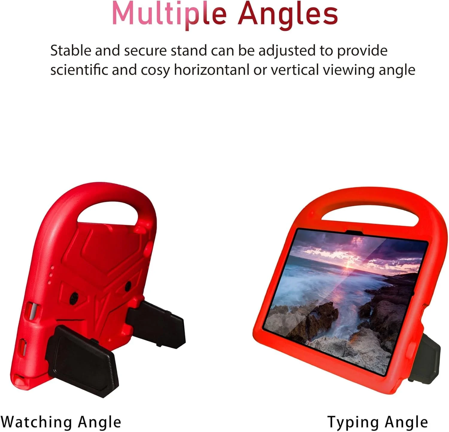 کیف تبلت مناسب برای کودکان، سازگار با تبلت سامسونگ گلکسی تب A8 10.5 اینچ (SM-X200/X205) 2021 - کیف محافظ EVA بادوام، سبک و ضد ضربه با پایه