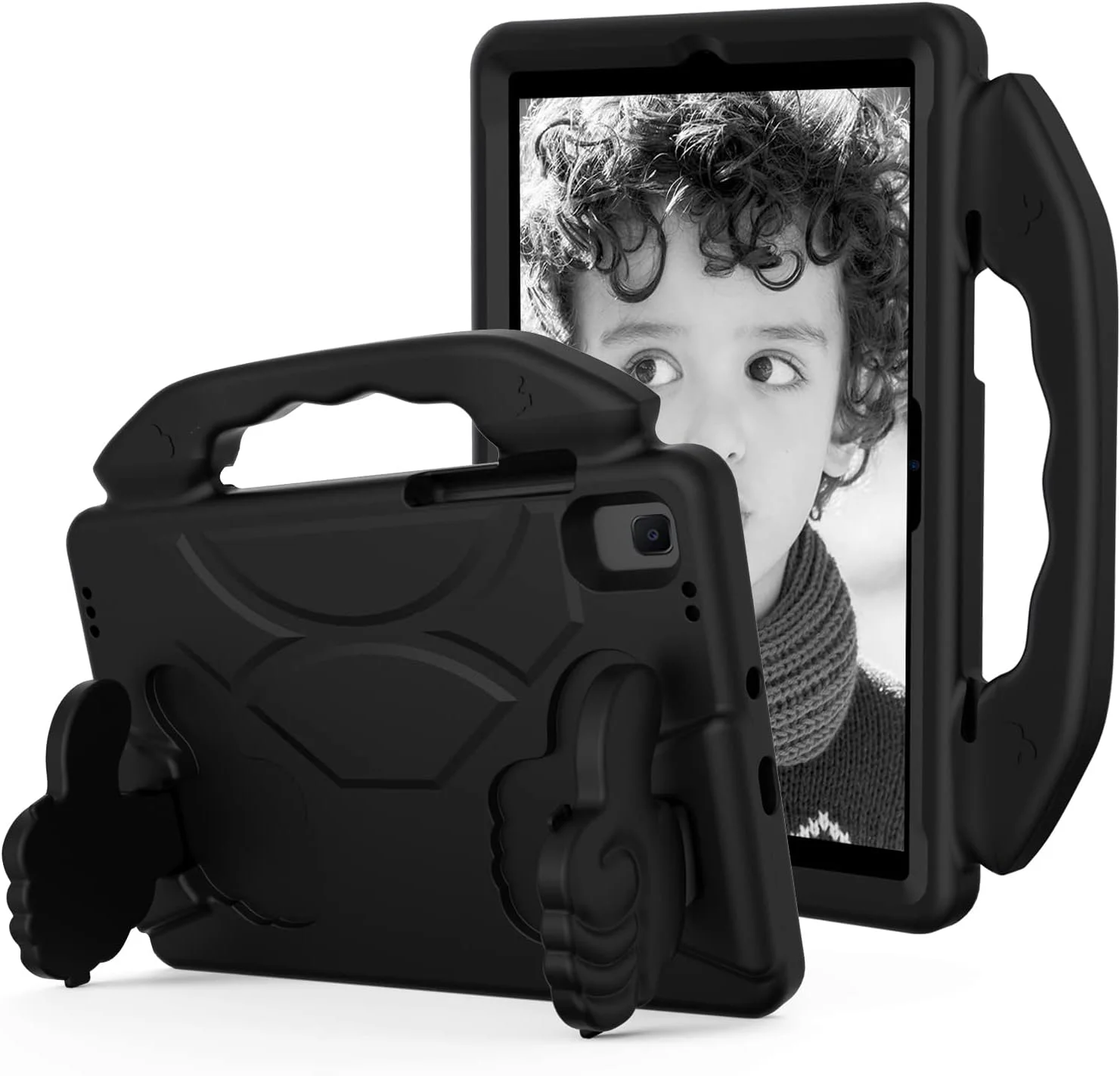 Chstls Kids Case for Galaxy Tab A8 10.5 (2022), EVA Lightweight Durable Shockproof Handle Cute Cover with Foldable Stand for Samsung Galaxy Tab A8 10.5 Inch/SM-X207 SM-X205 SM-X200 - Black Chstls Kids Case for Galaxy Tab A8 10.5 (2022), EVA Lightweight Durable Shockproof Handle Cute Cover with Foldable Stand for Samsung Galaxy Tab A8 10.5 Inch/SM-X207 SM-X205 SM-X200 - Black