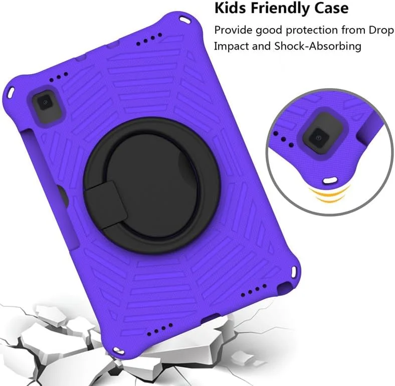 Nikaque For Galaxy Tab S5e Kids Case 10.5-Inch 2019, Spider Web Pattern EVA Foam, with Ring Handle Stand & Shoulder Strap Tablet Case For Samsung Galaxy Tab S5e SM-T720/T725, Purple Nikaque For Galaxy Tab S5e Kids Case 10.5-Inch 2019, Spider Web Pattern EVA Foam, with Ring Handle Stand & Shoulder Strap Tablet Case For Samsung Galaxy Tab S5e SM-T720/T725, Purple
