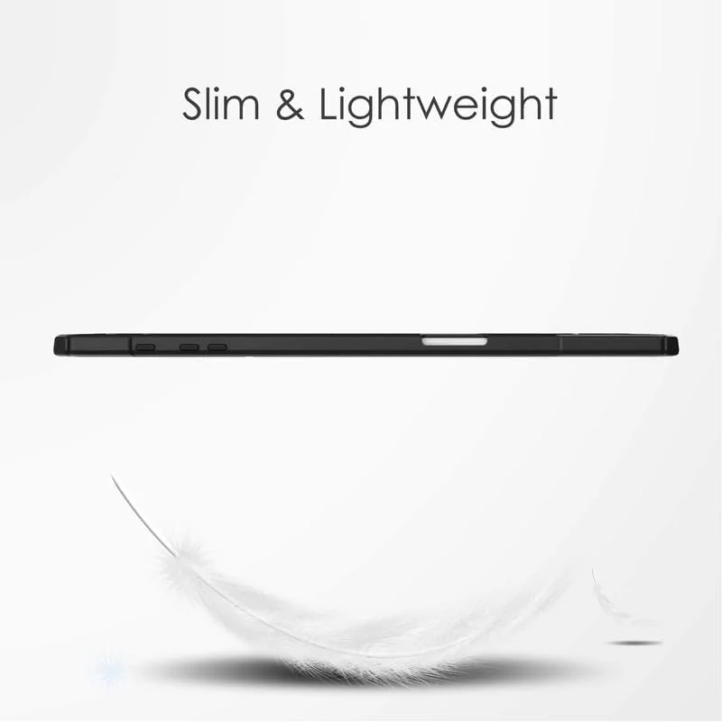 کیف تبلت Nikaque برای Samsung Galaxy Tab S6 Lite 10.4 اینچ (SM-P610/P613/P615/P619/P620/P625)، کاور هوشمند با پشت شفاف، پایه سه تایی چرمی PU، خواب/بیداری خودکار، کیف محافظ سبک وزن، مشکی کیف تبلت Nikaque برای Samsung Galaxy Tab S6 Lite 10.4 اینچ (SM-P610/P613/P615/P619/P620/P625)، کاور هوشمند با پشت شفاف، پایه سه تایی چرمی PU، خواب/بیداری خودکار، کیف محافظ سبک وزن، مشکی