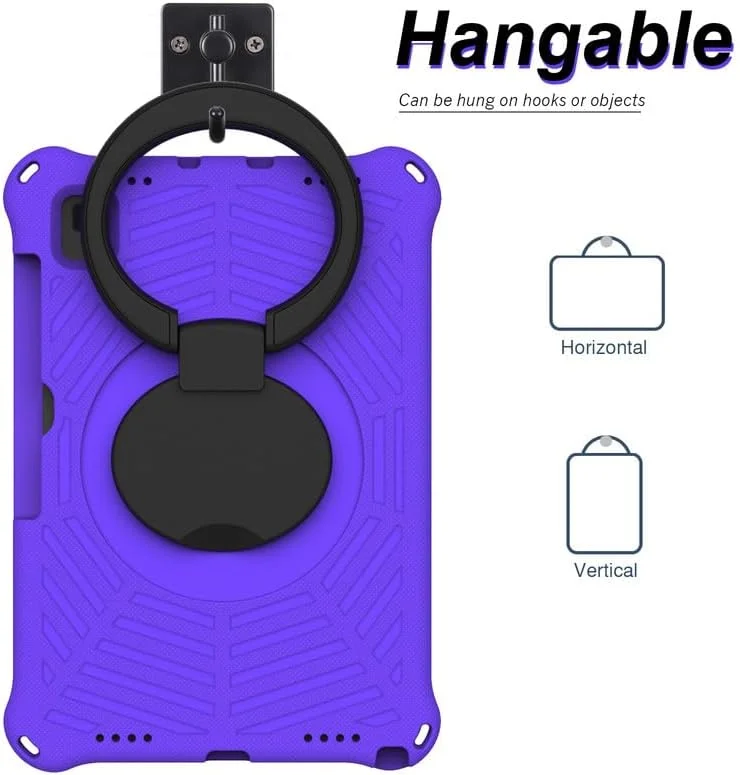 Nikaque For Galaxy Tab S5e Kids Case 10.5-Inch 2019, Spider Web Pattern EVA Foam, with Ring Handle Stand & Shoulder Strap Tablet Case For Samsung Galaxy Tab S5e SM-T720/T725, Purple Nikaque For Galaxy Tab S5e Kids Case 10.5-Inch 2019, Spider Web Pattern EVA Foam, with Ring Handle Stand & Shoulder Strap Tablet Case For Samsung Galaxy Tab S5e SM-T720/T725, Purple