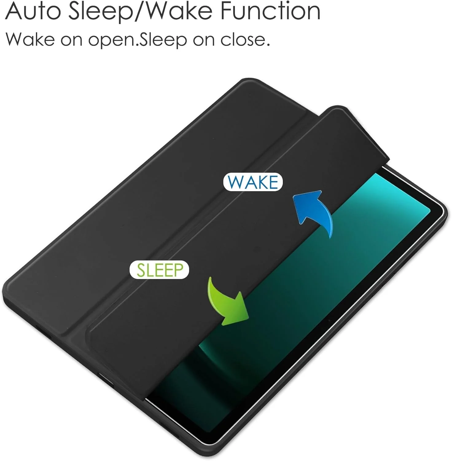 کاور هوشمند تبلت سه تایی سازگار با Samsung Galaxy Tab S9 FE Plus 12.4 اینچ SM-X610/SM-X616، کاور محافظ پشتی شفاف باریک TPU با پایه و ضد ضربه به همراه جای مدادی، قابلیت بیدار شدن/خواب خودکار. مشکی کاور هوشمند تبلت سه تایی سازگار با Samsung Galaxy Tab S9 FE Plus 12.4 اینچ SM-X610/SM-X616، کاور محافظ پشتی شفاف باریک TPU با پایه و ضد ضربه به همراه جای مدادی، قابلیت بیدار شدن/خواب خودکار. مشکی