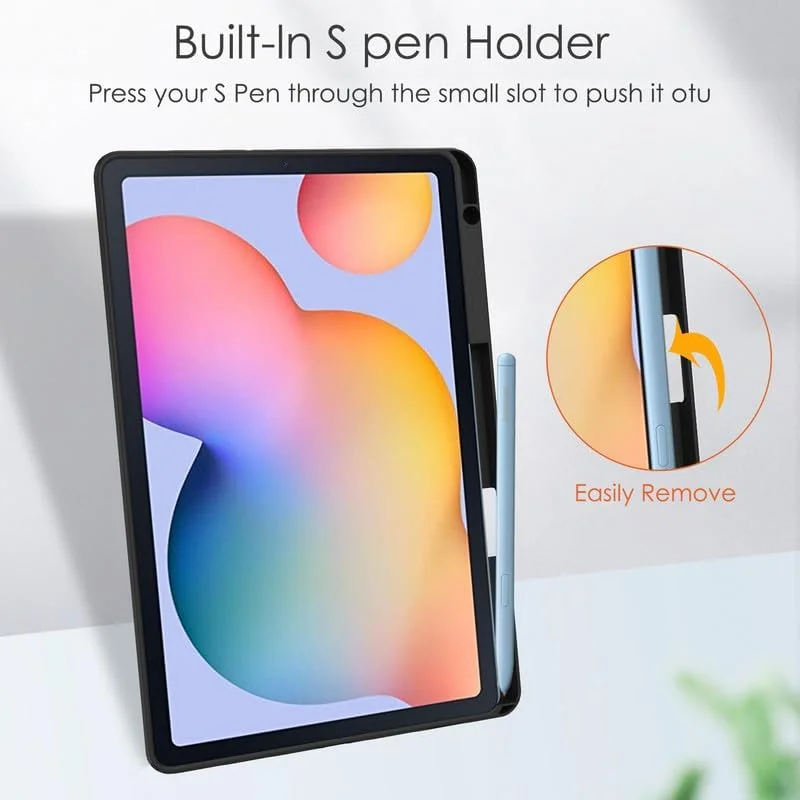 کیف تبلت Nikaque برای Samsung Galaxy Tab S6 Lite 10.4 اینچ (SM-P610/P613/P615/P619/P620/P625)، کاور هوشمند با پشت شفاف، پایه سه تایی چرمی PU، خواب/بیداری خودکار، کیف محافظ سبک وزن، مشکی کیف تبلت Nikaque برای Samsung Galaxy Tab S6 Lite 10.4 اینچ (SM-P610/P613/P615/P619/P620/P625)، کاور هوشمند با پشت شفاف، پایه سه تایی چرمی PU، خواب/بیداری خودکار، کیف محافظ سبک وزن، مشکی