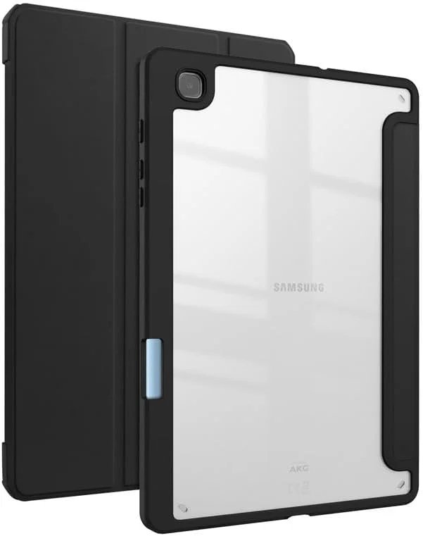 کیف تبلت Nikaque برای Samsung Galaxy Tab S6 Lite 10.4 اینچ (SM-P610/P613/P615/P619/P620/P625)، کاور هوشمند با پشت شفاف، پایه سه تایی چرمی PU، خواب/بیداری خودکار، کیف محافظ سبک وزن، مشکی کیف تبلت Nikaque برای Samsung Galaxy Tab S6 Lite 10.4 اینچ (SM-P610/P613/P615/P619/P620/P625)، کاور هوشمند با پشت شفاف، پایه سه تایی چرمی PU، خواب/بیداری خودکار، کیف محافظ سبک وزن، مشکی