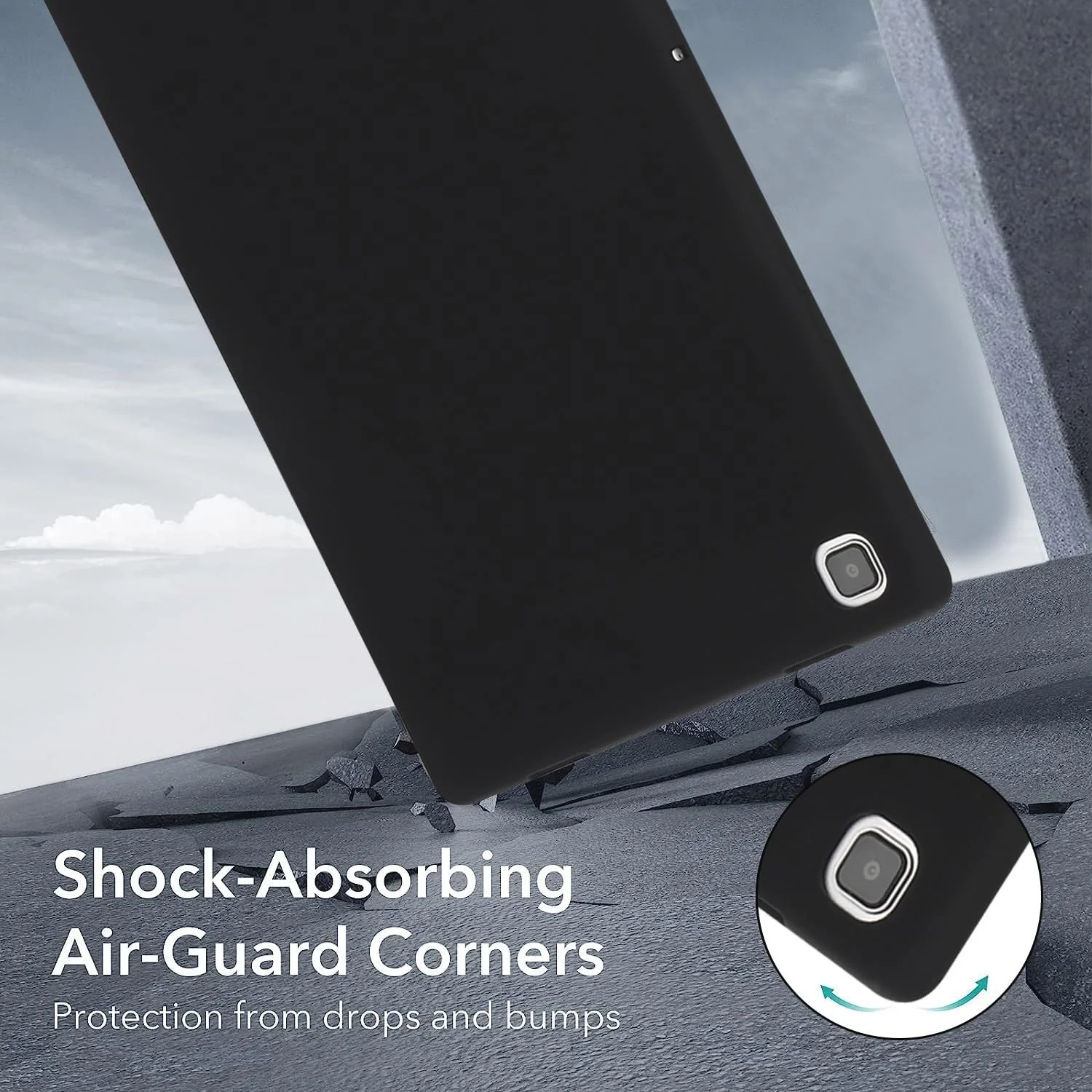 محافظ تبلت، کیف تبلت سازگار با Samsung Galaxy Tab A7 Lite 8.7"T220/T225 2021، قاب محافظ TPU نرم و باریک ضد ضربه، لوازم جانبی تبلت با پوشش هوشمند سبک و باریک (رنگ: مشکی) محافظ تبلت، کیف تبلت سازگار با Samsung Galaxy Tab A7 Lite 8.7"T220/T225 2021، قاب محافظ TPU نرم و باریک ضد ضربه، لوازم جانبی تبلت با پوشش هوشمند سبک و باریک (رنگ: مشکی)