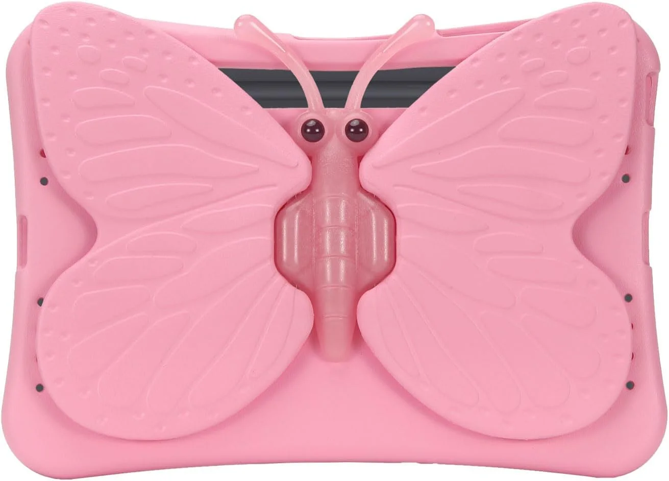 کیف تبلت کودکانه nincyee برای Samsung Galaxy Tab S9+ 12.4 اینچ 2023، روکش مقاوم در برابر ضربه EVA با نگهدارنده مداد، پایه تاشو، کیف کارتونی پروانه ای چرخان برای سرگرمی کودکان