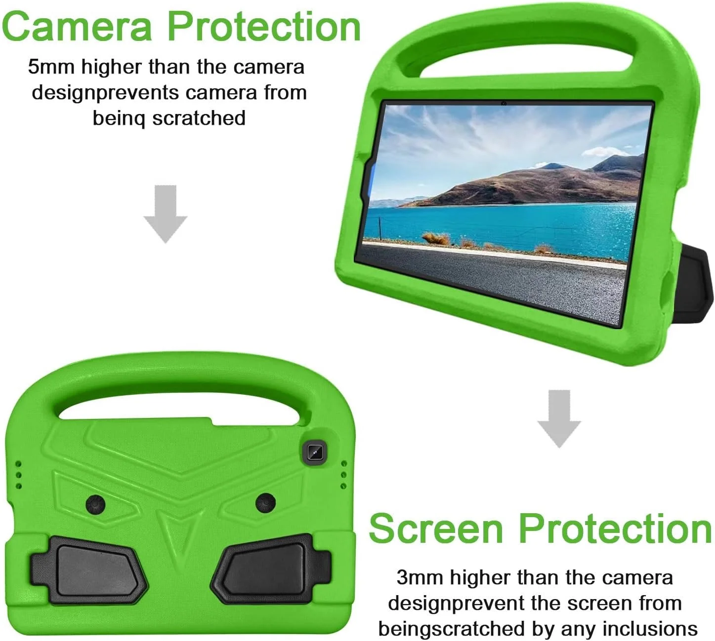 کیف تبلت مسافرتی سازگار با کودکان، سازگار با تبلت سامسونگ گلکسی تب A7 لایت 8.7 اینچ 2021 (T220/T225 (2021)) - کیف محافظ EVA بادوام، سبک و ضد ضربه کیف تبلت مسافرتی سازگار با کودکان، سازگار با تبلت سامسونگ گلکسی تب A7 لایت 8.7 اینچ 2021 (T220/T225 (2021)) - کیف محافظ EVA بادوام، سبک و ضد ضربه
