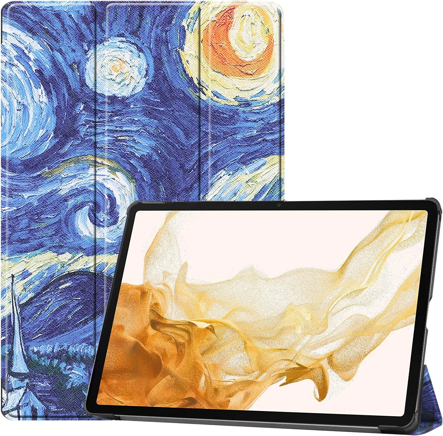 کیف تبلت RanTuo برای Samsung Galaxy Tab S8 Plus، چرم PU، سبک و نازک، ضد آب، ضد گرد و غبار، محافظ ضد افتادن برای Samsung Galaxy Tab S8 Plus. (آسمان پر ستاره) کیف تبلت RanTuo برای Samsung Galaxy Tab S8 Plus، چرم PU، سبک و نازک، ضد آب، ضد گرد و غبار، محافظ ضد افتادن برای Samsung Galaxy Tab S8 Plus. (آسمان پر ستاره)