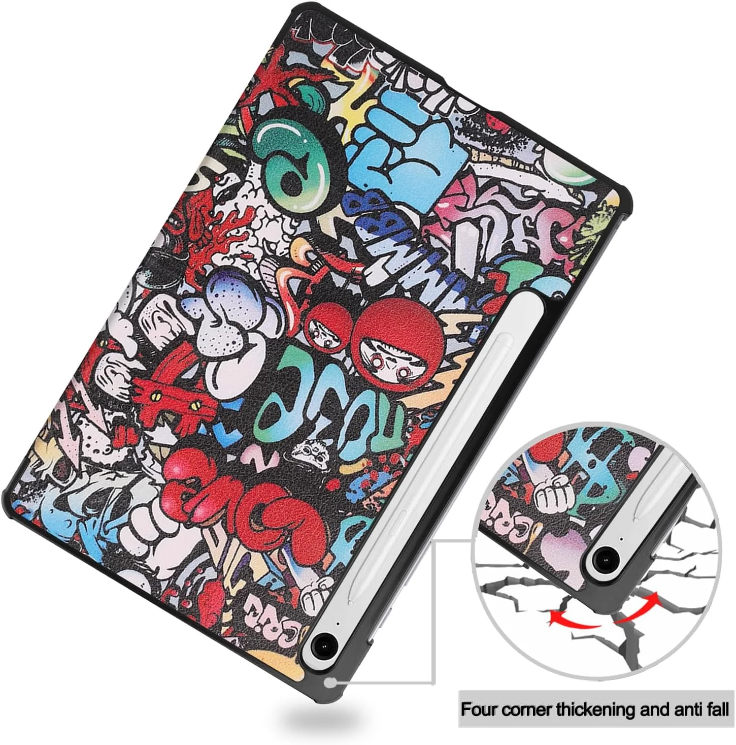 کیف تبلت RanTuo برای Samsung Galaxy Tab S9 FE، چرم PU، سبک و نازک، ضد آب، ضد گرد و غبار، محافظ ضد افتادن برای Samsung Galaxy Tab S9 FE. (گرافیتی) کیف تبلت RanTuo برای Samsung Galaxy Tab S9 FE، چرم PU، سبک و نازک، ضد آب، ضد گرد و غبار، محافظ ضد افتادن برای Samsung Galaxy Tab S9 FE. (گرافیتی)