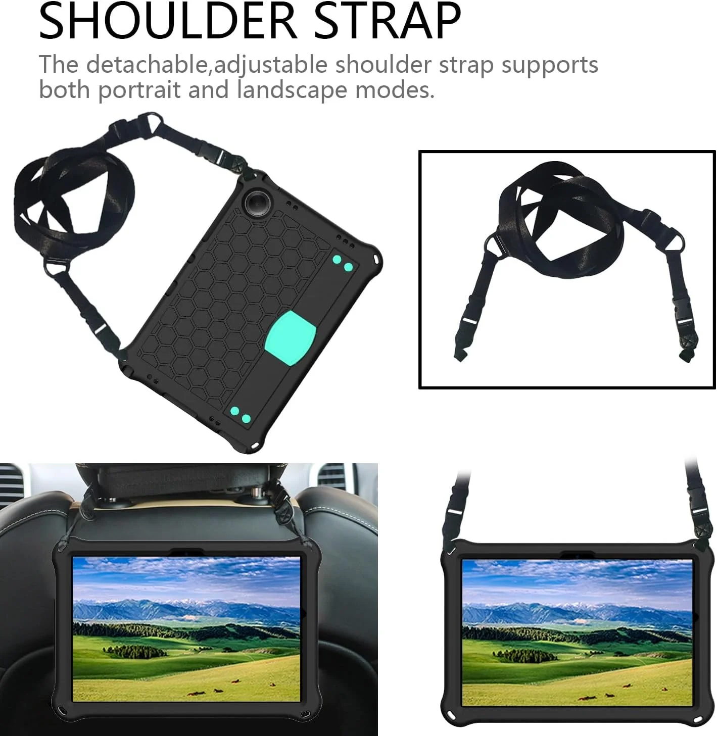 کیف تبلت مسافرتی سازگار با تبلت سامسونگ گلکسی تب A9 پلاس SM-X210/SM-216/SM-X218 11 اینچی، مناسب کودکان، سبک وزن، کیف محافظ ضد ضربه EVA کیف تبلت مسافرتی سازگار با تبلت سامسونگ گلکسی تب A9 پلاس SM-X210/SM-216/SM-X218 11 اینچی، مناسب کودکان، سبک وزن، کیف محافظ ضد ضربه EVA