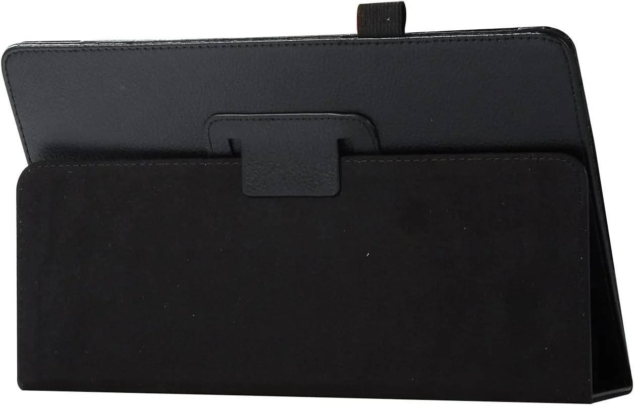 Tablet Protection Texture leather tablet case Compatible with Samsung Galaxy Tab A 9.7 (SM-T550) Slim Folding Stand Folio Protector Shockproof Back Cover with Holder Tablet Accessory(Siyah