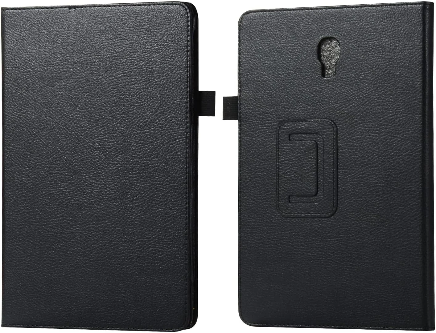 Tablet Protection Texture leather tablet case Compatible with Samsung Galaxy Tab A 9.7 (SM-T550) Slim Folding Stand Folio Protector Shockproof Back Cover with Holder Tablet Accessory(Siyah