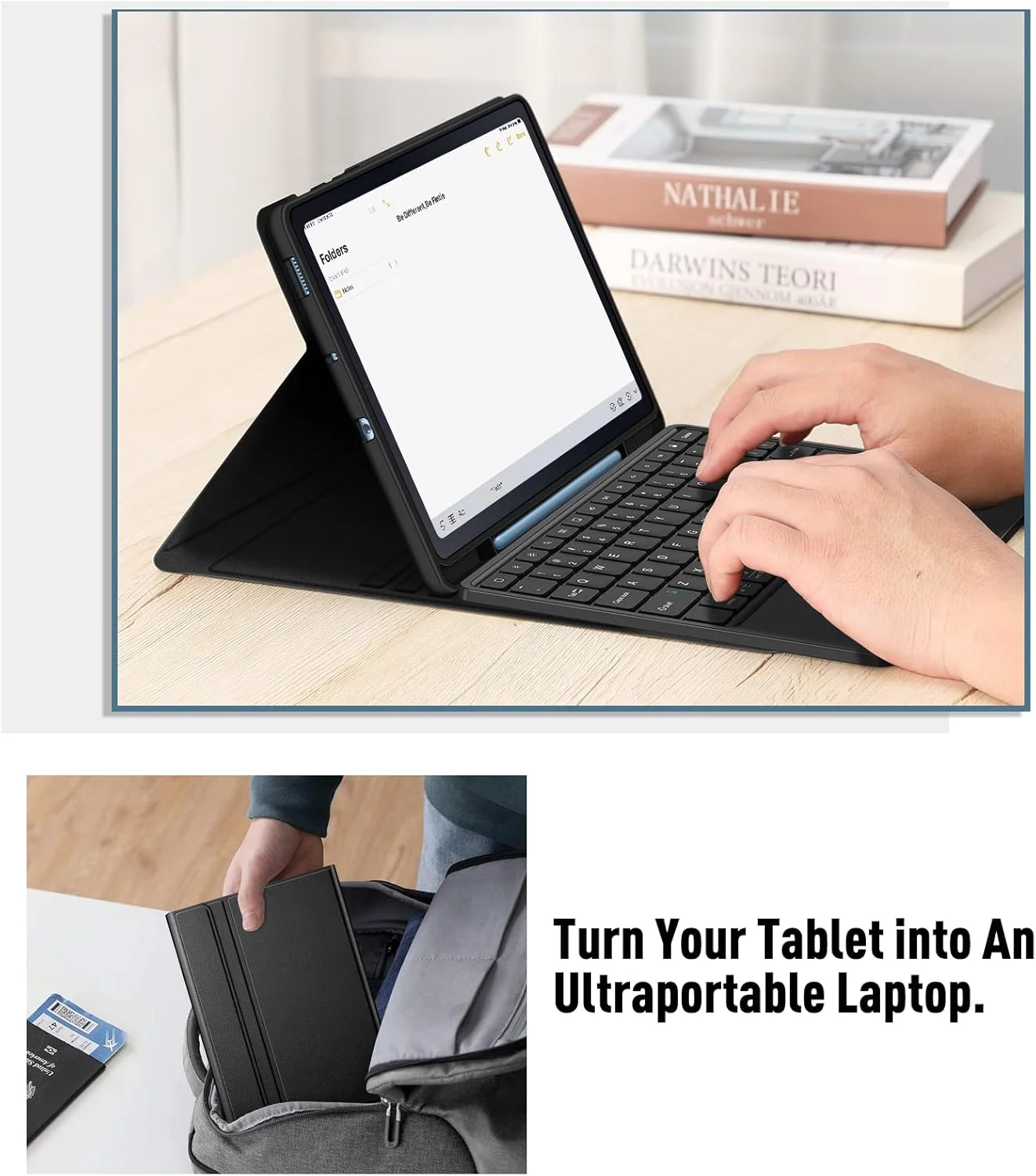 کیف کیبورد Fintie برای تبلت سامسونگ گلکسی تب S6 لایت 10.4 اینچ 2024/2022/2020، کاور پشتی TPU نرم با ترکپد داخلی و کیبورد بلوتوث بیسیم جداشدنی، مشکی کیف کیبورد Fintie برای تبلت سامسونگ گلکسی تب S6 لایت 10.4 اینچ 2024/2022/2020، کاور پشتی TPU نرم با ترکپد داخلی و کیبورد بلوتوث بیسیم جداشدنی، مشکی