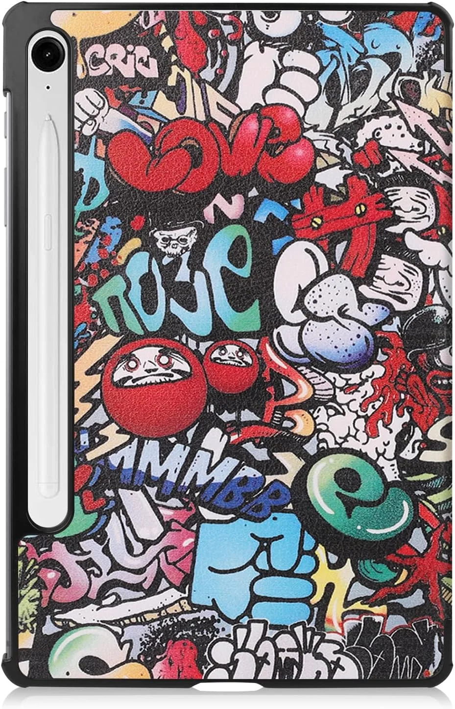 کیف تبلت RanTuo برای Samsung Galaxy Tab S9 FE، چرم PU، سبک و نازک، ضد آب، ضد گرد و غبار، قاب محافظ ضد افتادن برای Samsung Galaxy Tab S9 FE. (گرافیتی) کیف تبلت RanTuo برای Samsung Galaxy Tab S9 FE، چرم PU، سبک و نازک، ضد آب، ضد گرد و غبار، قاب محافظ ضد افتادن برای Samsung Galaxy Tab S9 FE. (گرافیتی)